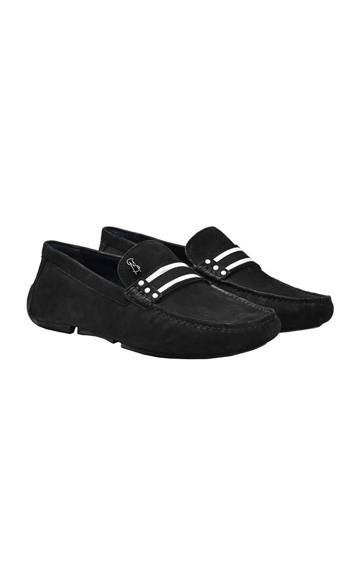 Sm-1551 Black Driver Loafers