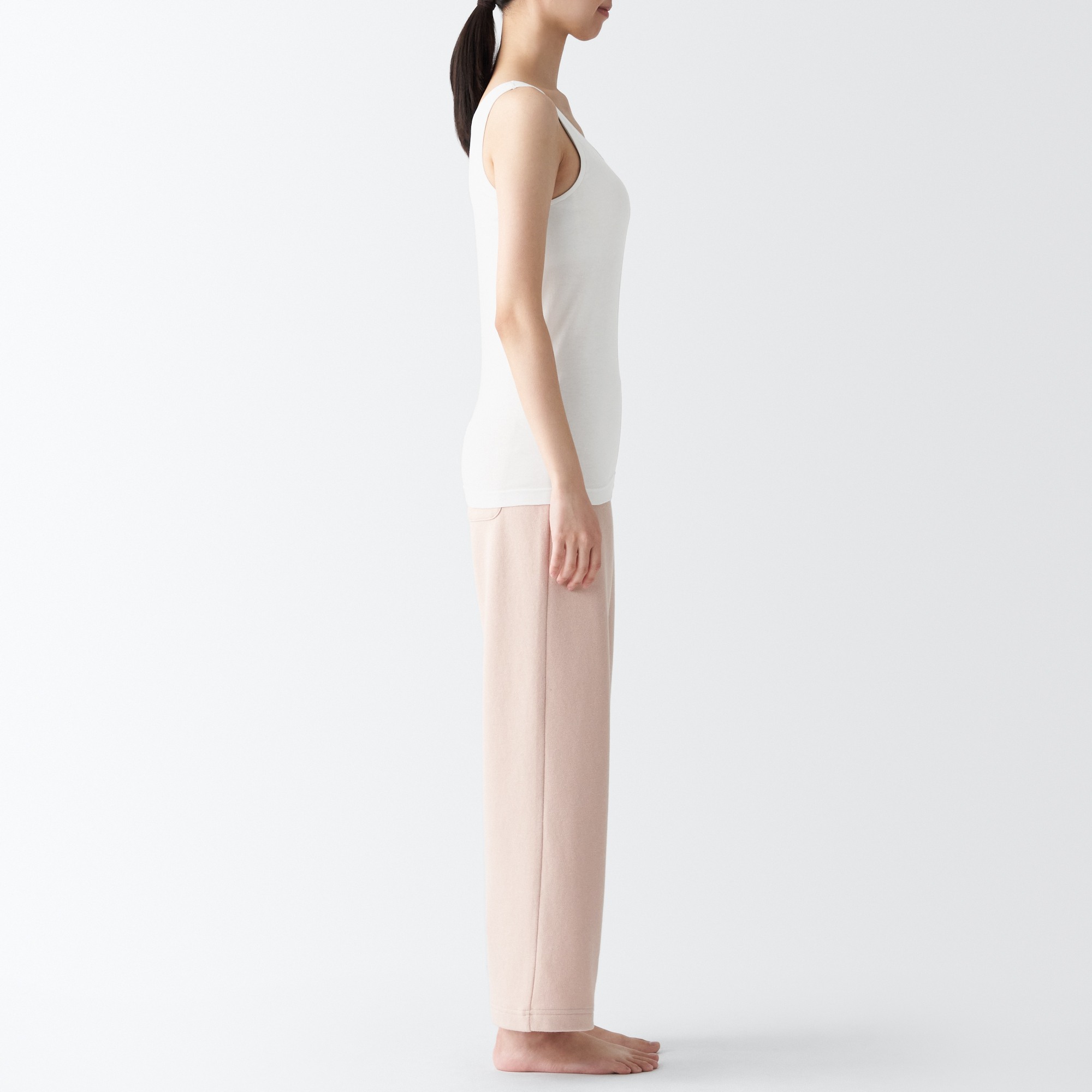 MUJI | Silk blend bra tank top