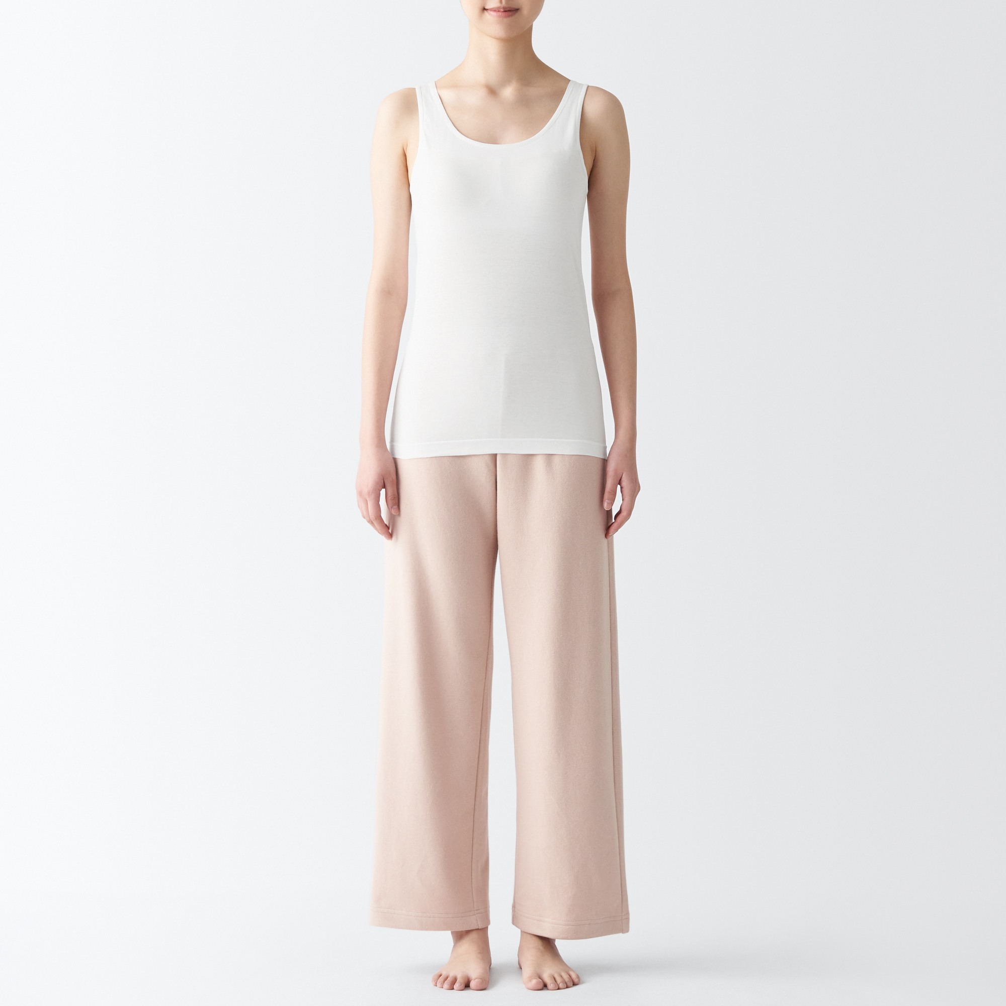 MUJI | Silk blend bra tank top