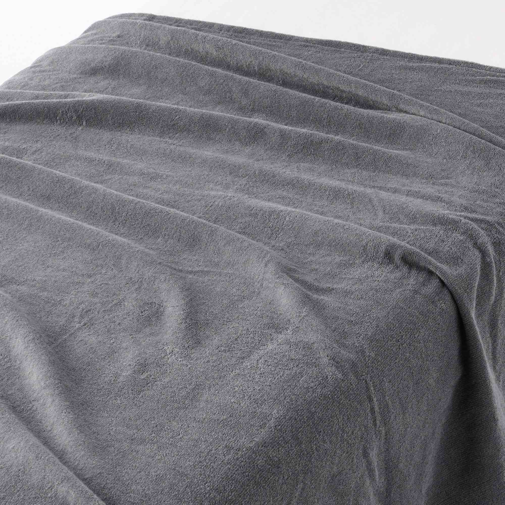 ORGANIC COTTON JERSEY DUVET COVER K LIGHT GREY BORDER