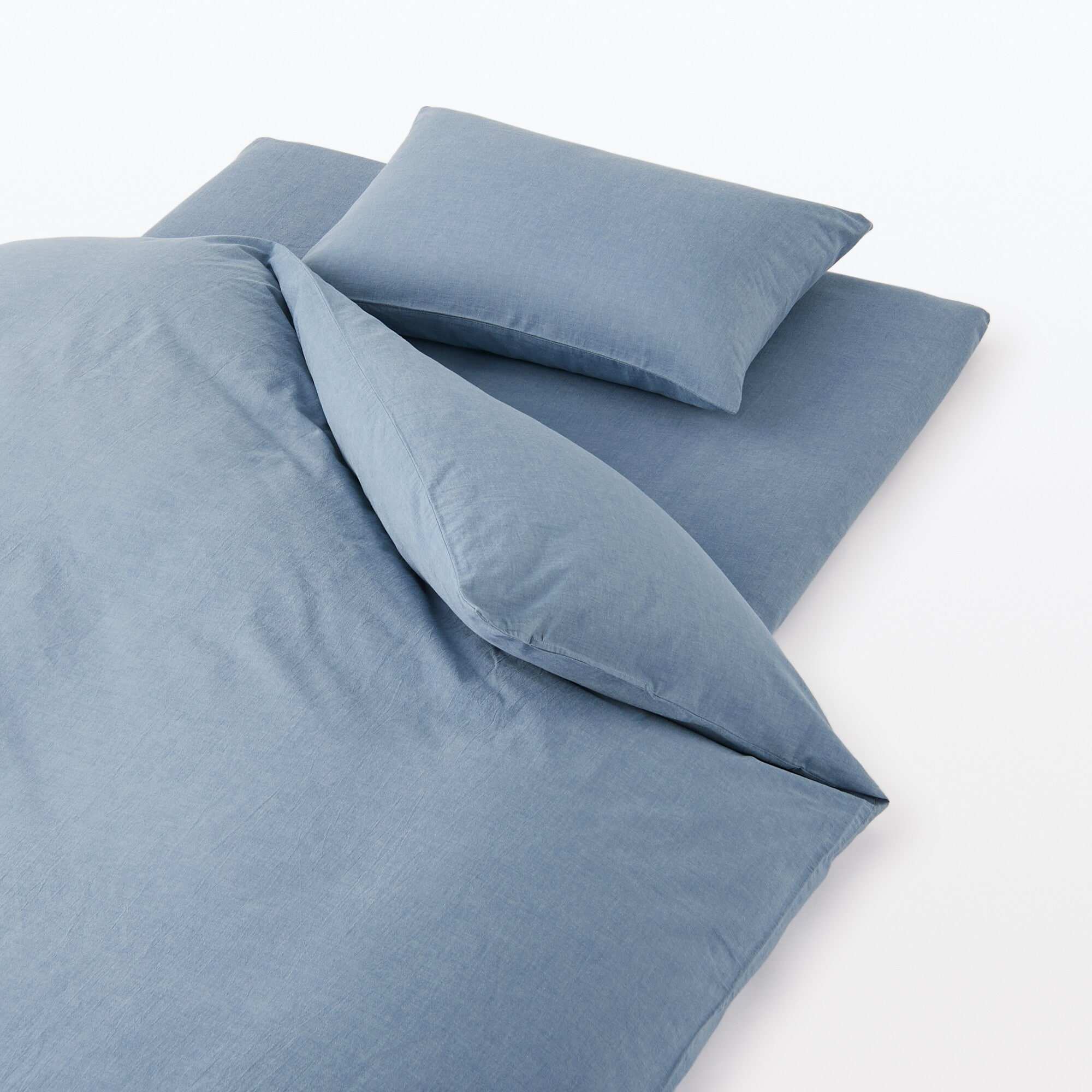 MUJI | WASHED COTTON FLAT SHEET Q