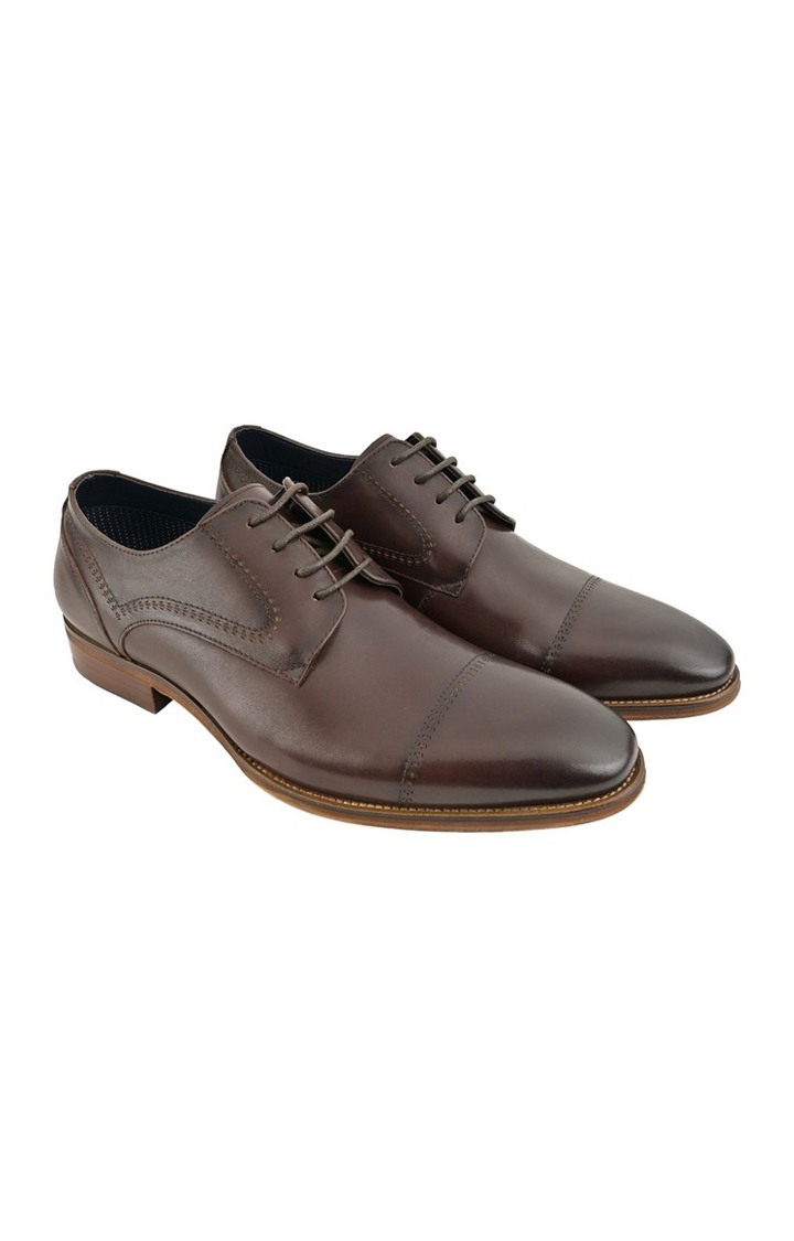 Lindo Brown Tie-Ups & Dress Loafers