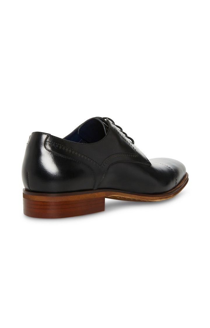 Lindo Black Tie-Ups & Dress Loafers