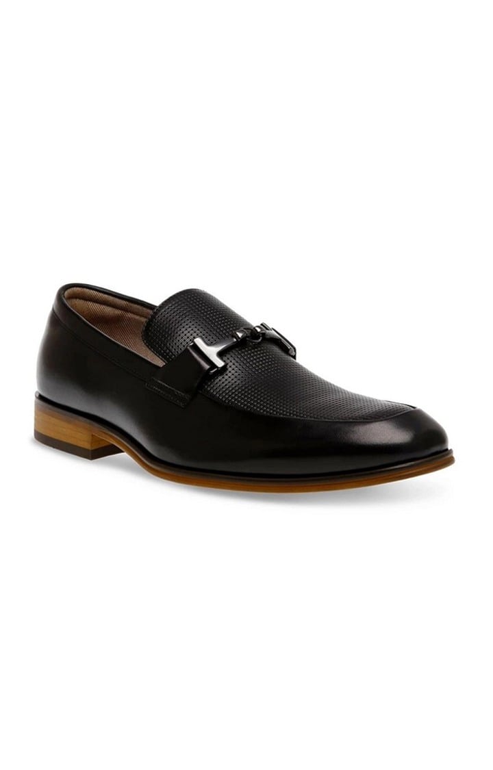 Swithun Black Tie-Ups & Dress Loafers