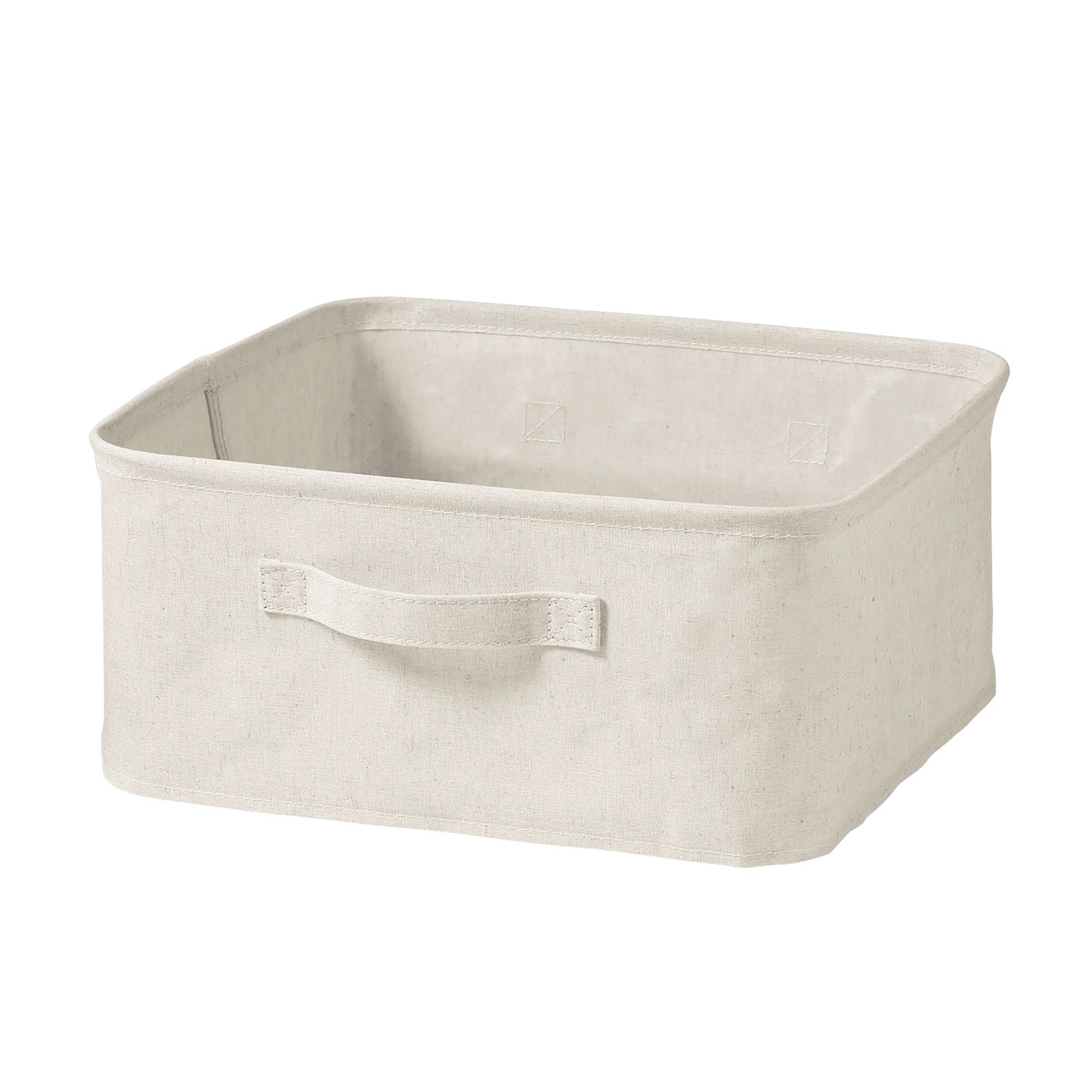 MUJI | Polyester linen soft box Square S