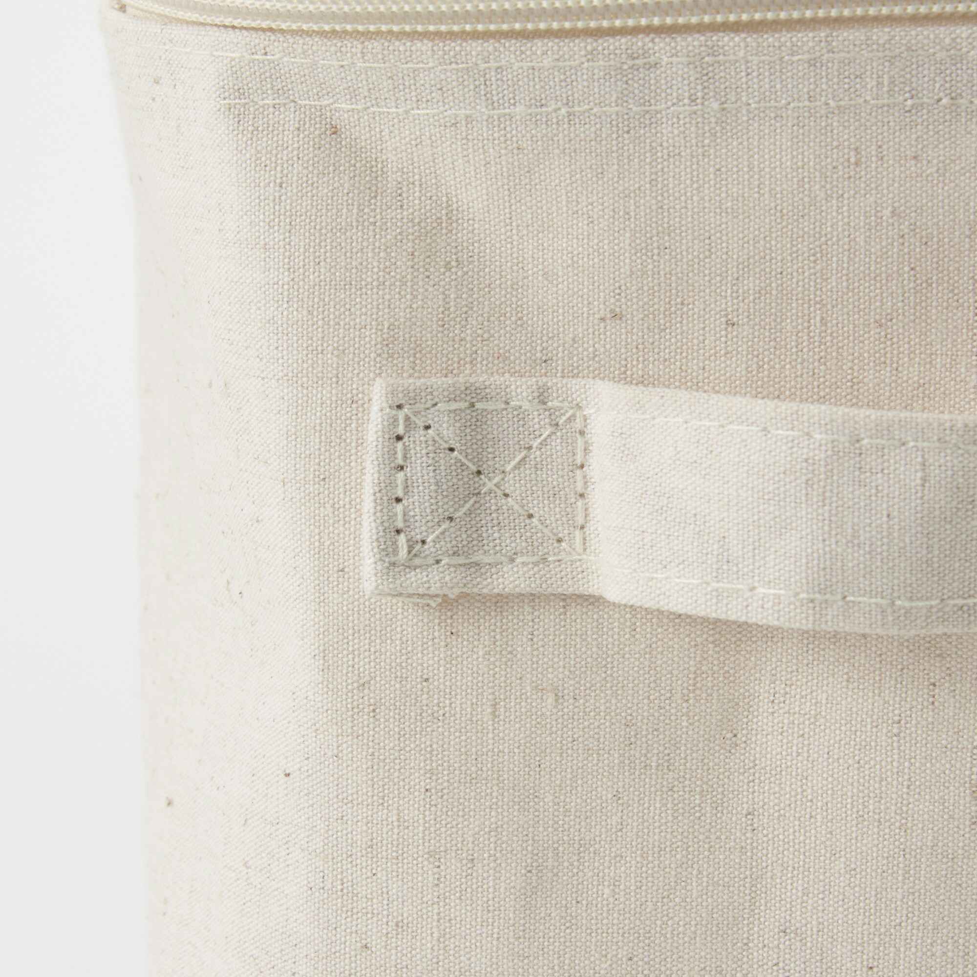 Polyester linen soft box Rectangle M Lidded Half