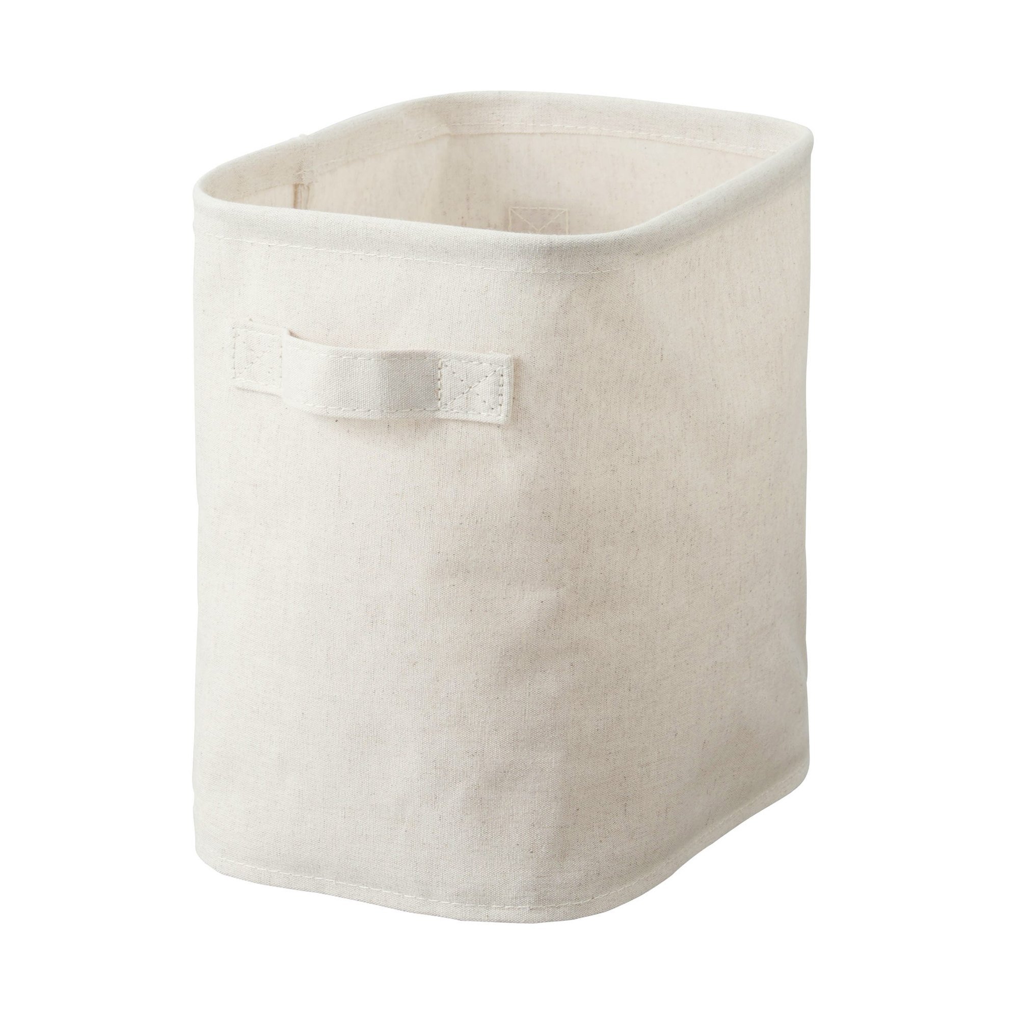 MUJI | Polyester linen soft box Rectangle M Half