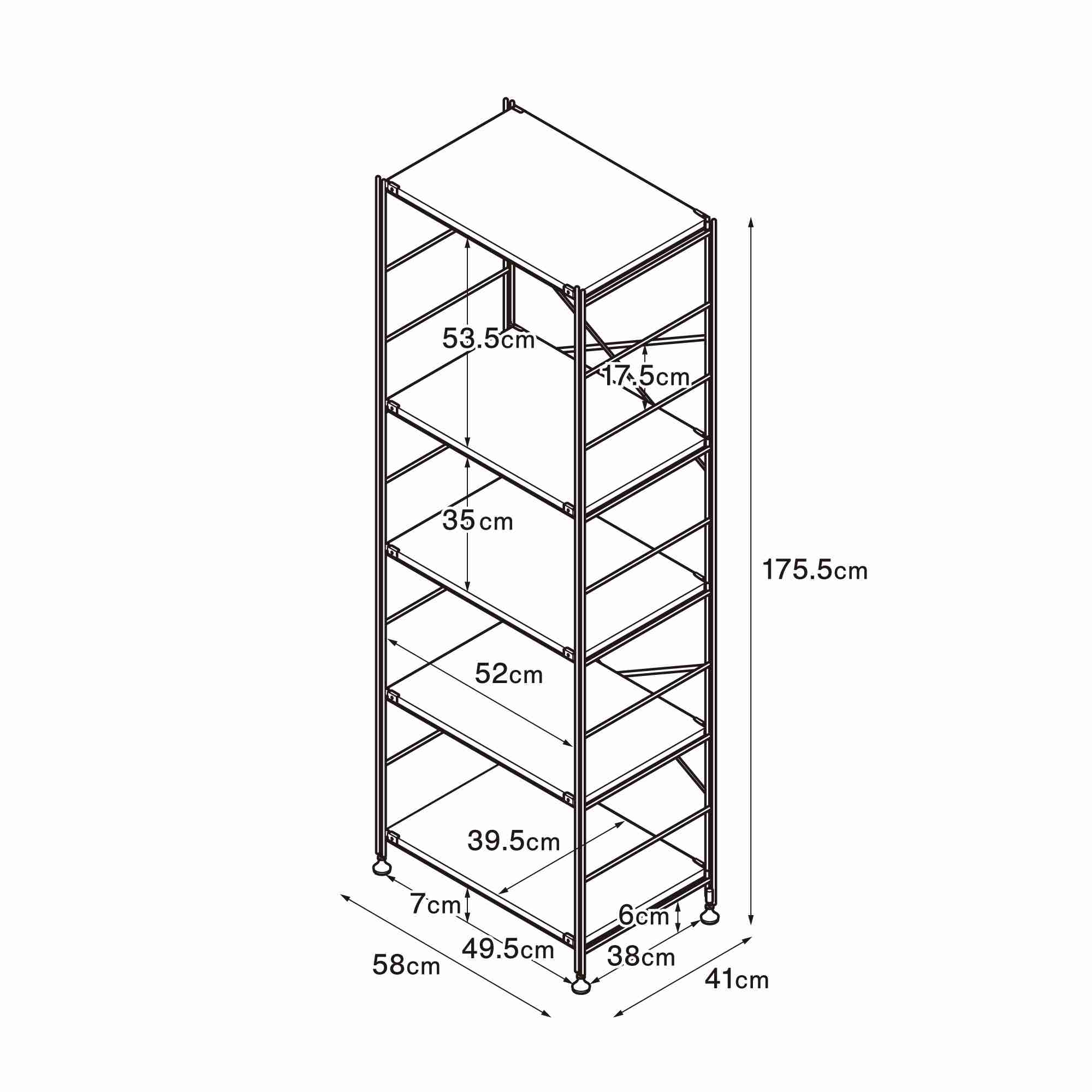 Stainless steel unit shelf Stainless steel shelf set L