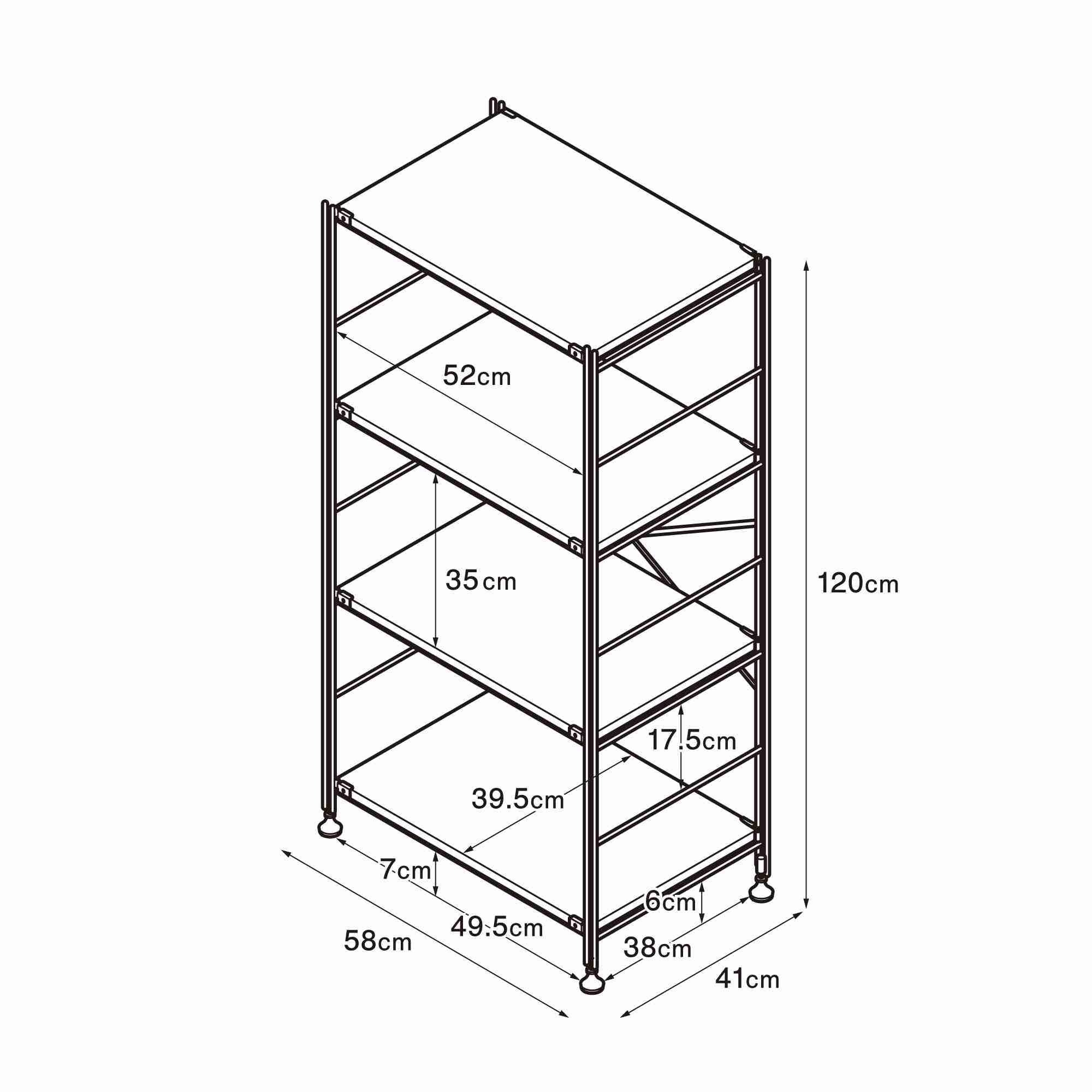 MUJI | Stainless steel unit shelf Stainless steel shelf set M