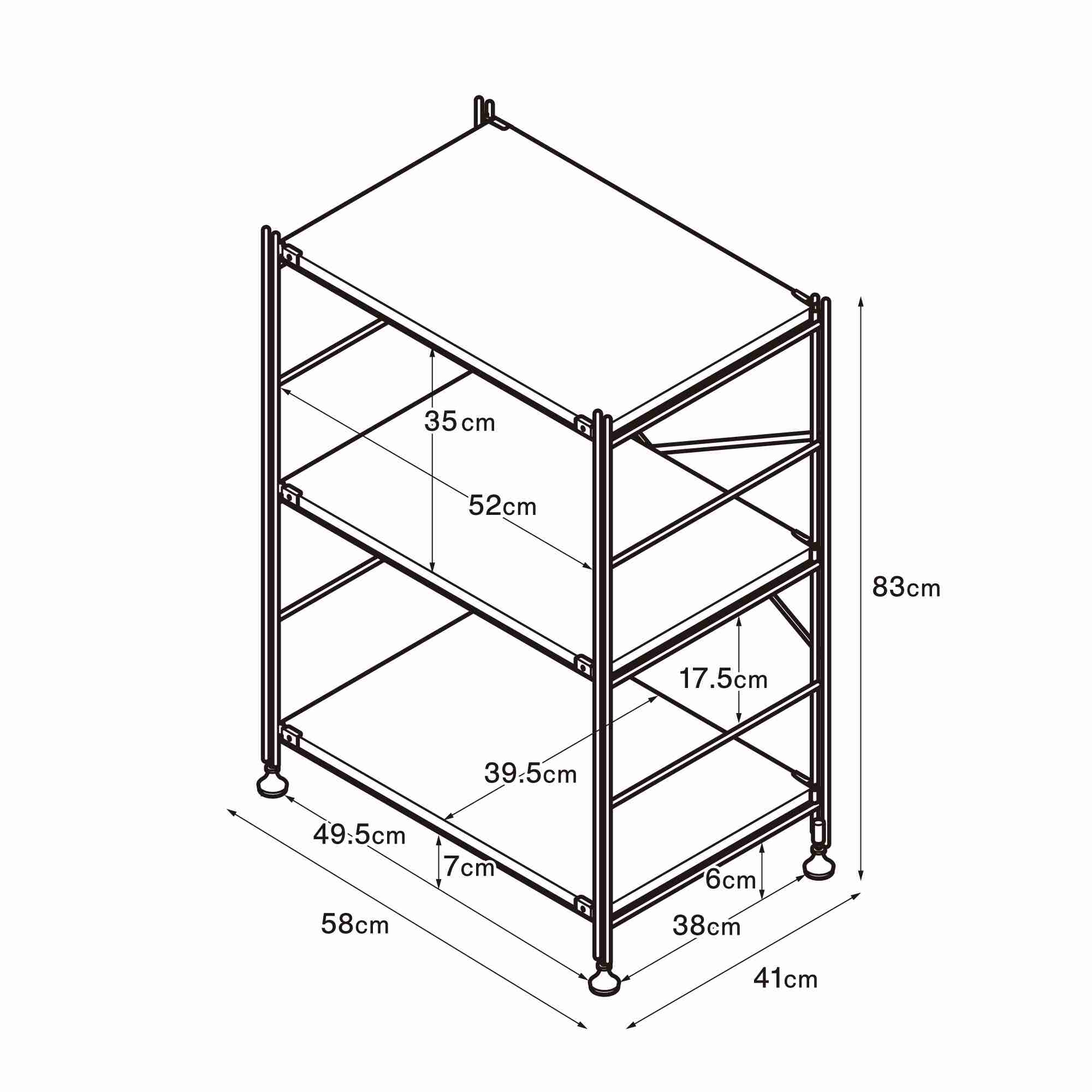 MUJI | Stainless steel unit shelf Stainless steel shelf set S