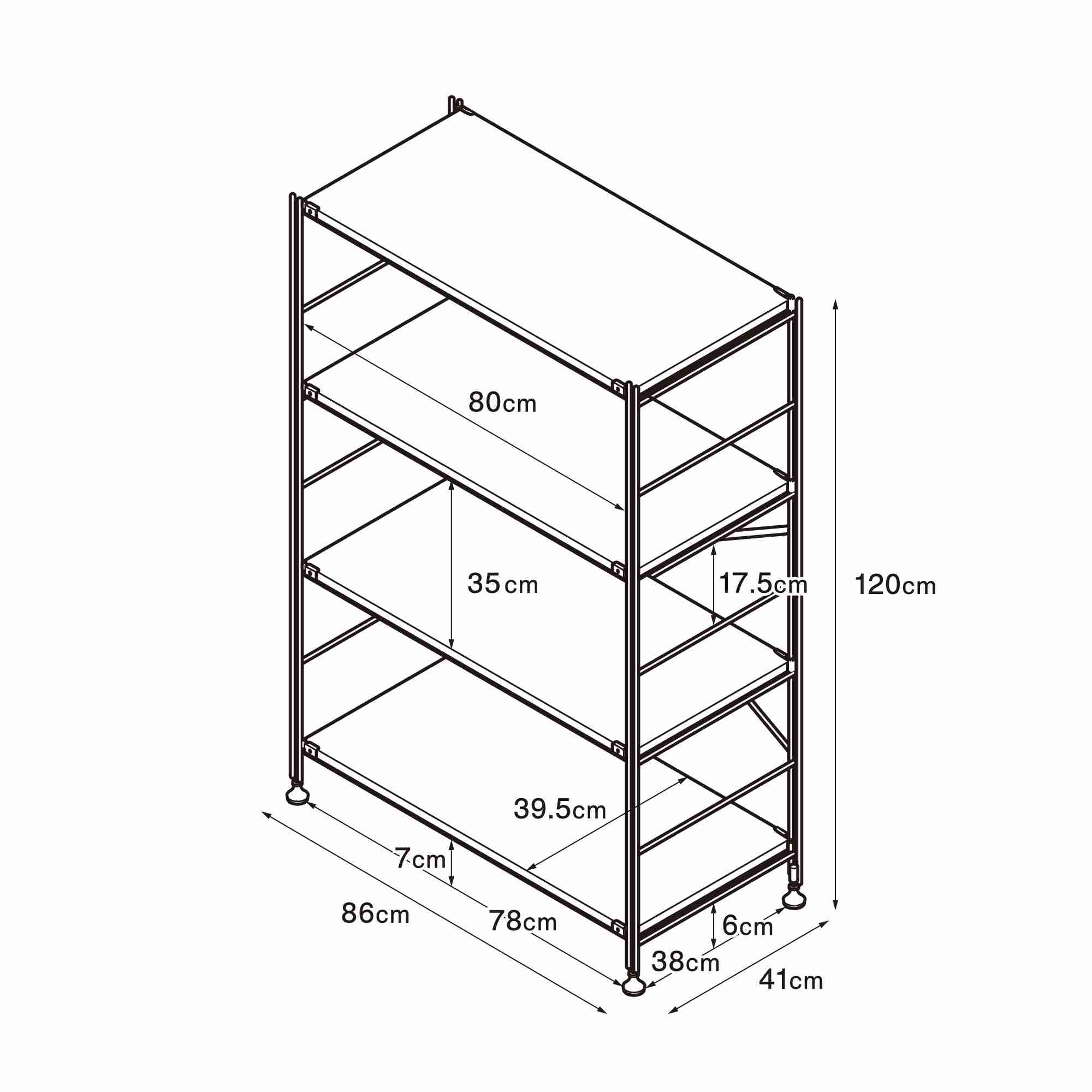 MUJI | Stainless steel unit shelf Stainless steel shelf set Wide M