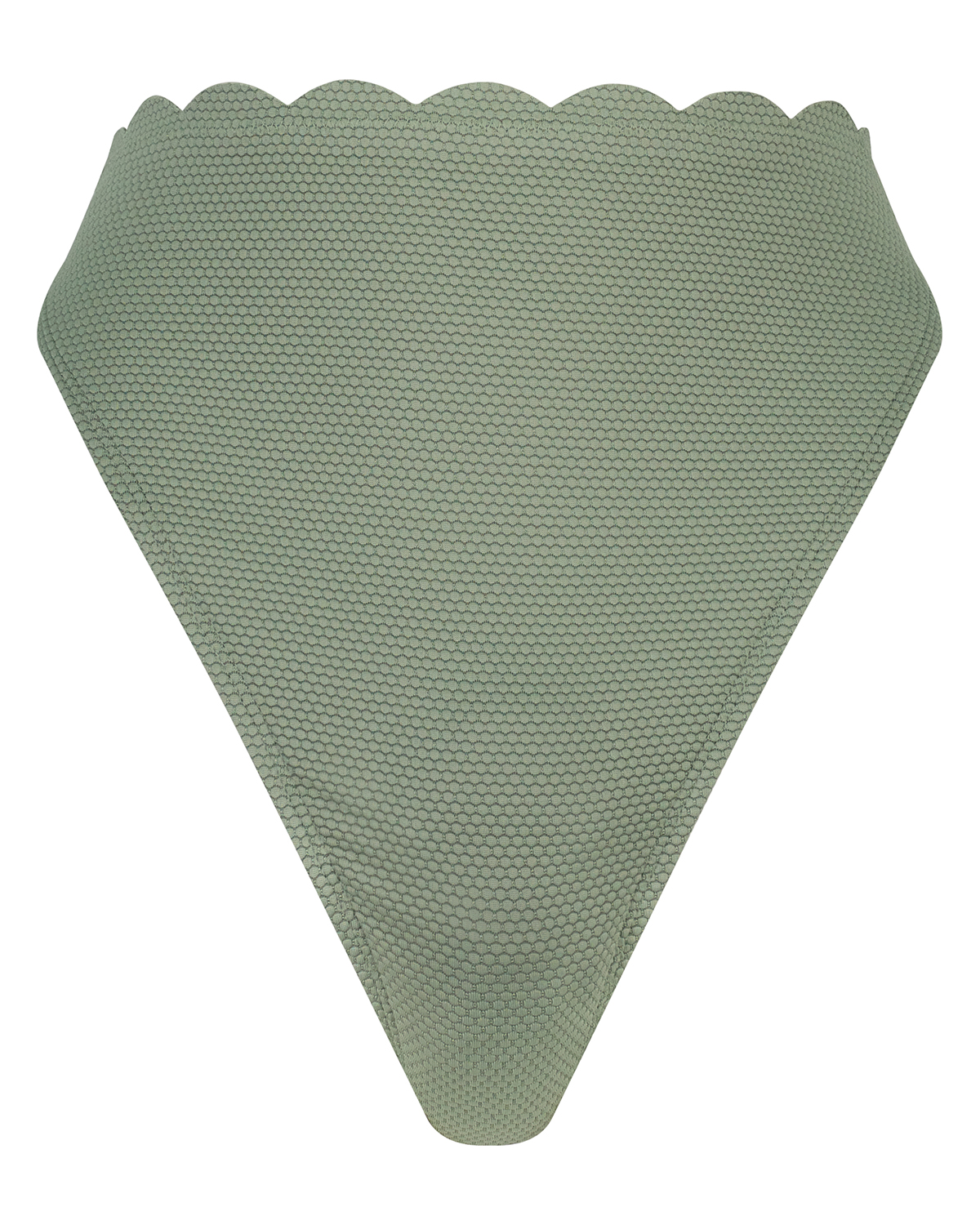 High cut Scallop bikini bottoms