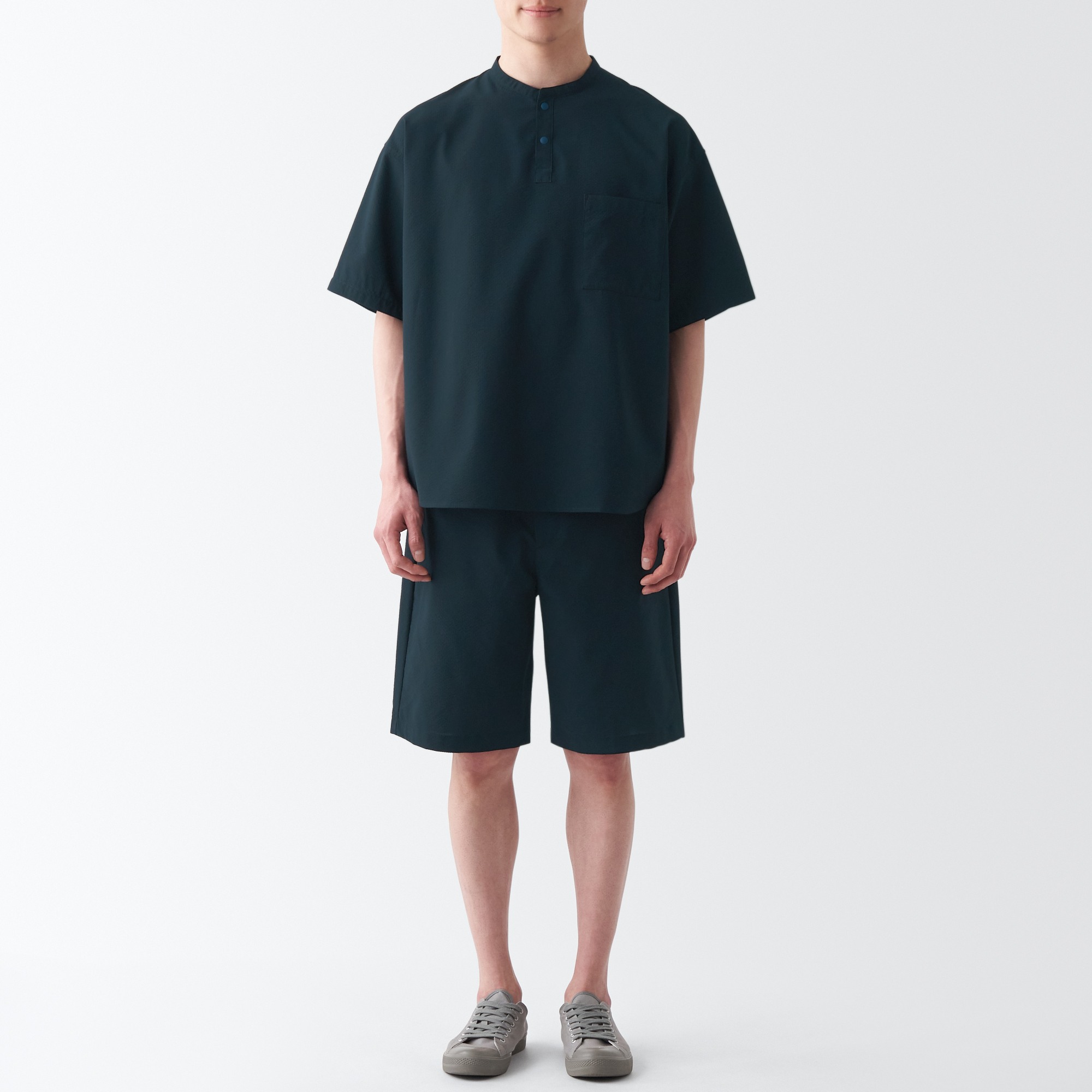Seersucker no tuck pants