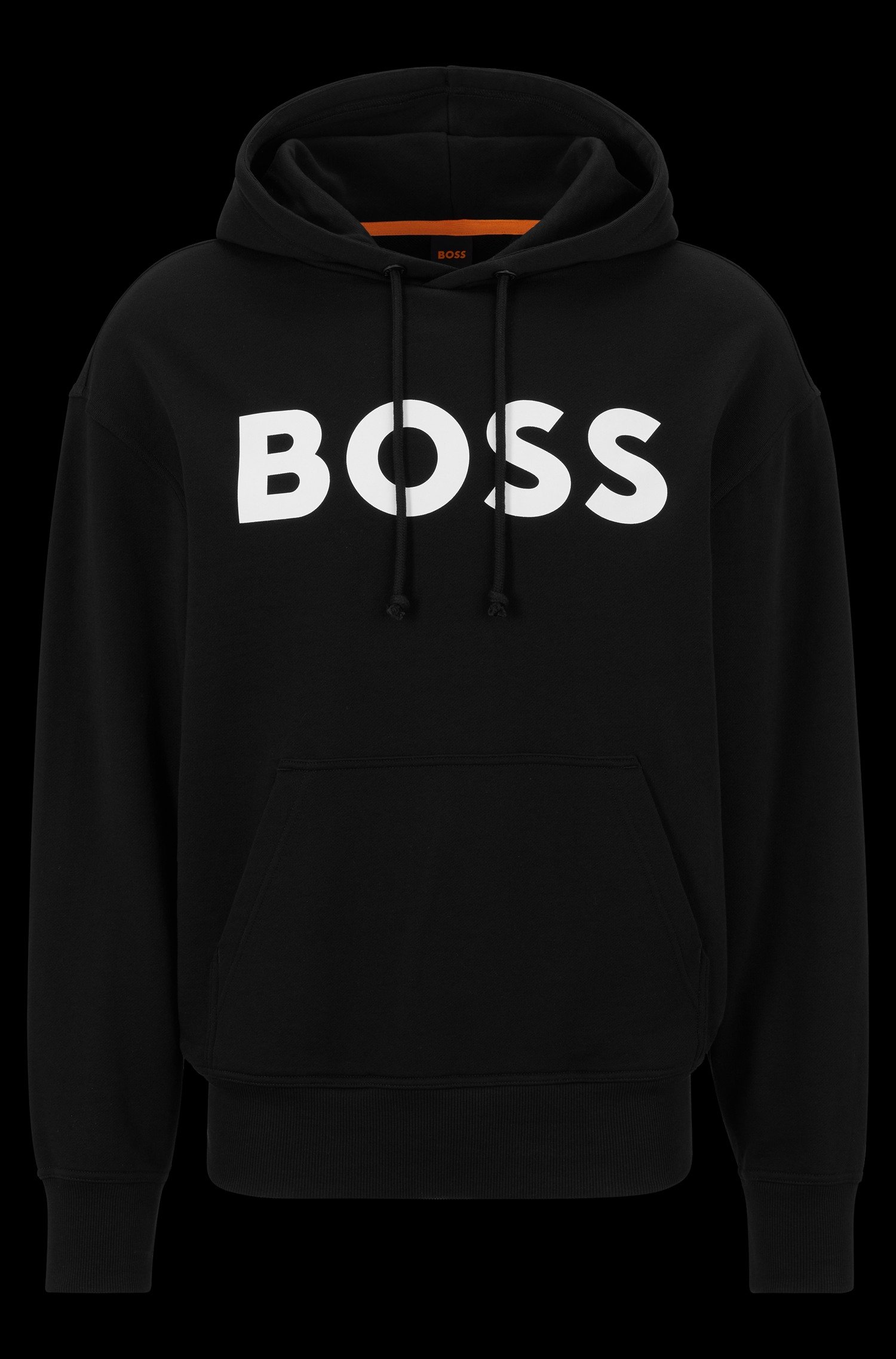 French-Terry Cotton Logo-Print Hoodie