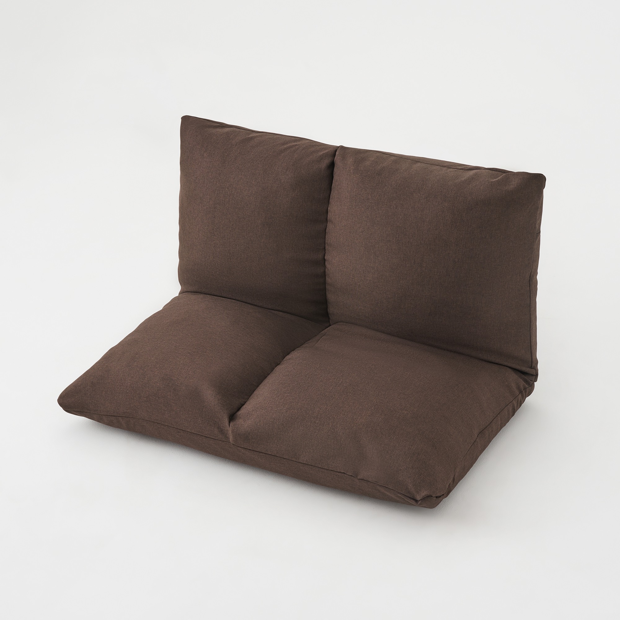 [A]SOFA COVER FOR CUSHION SOFA 2SEATER Dark brown