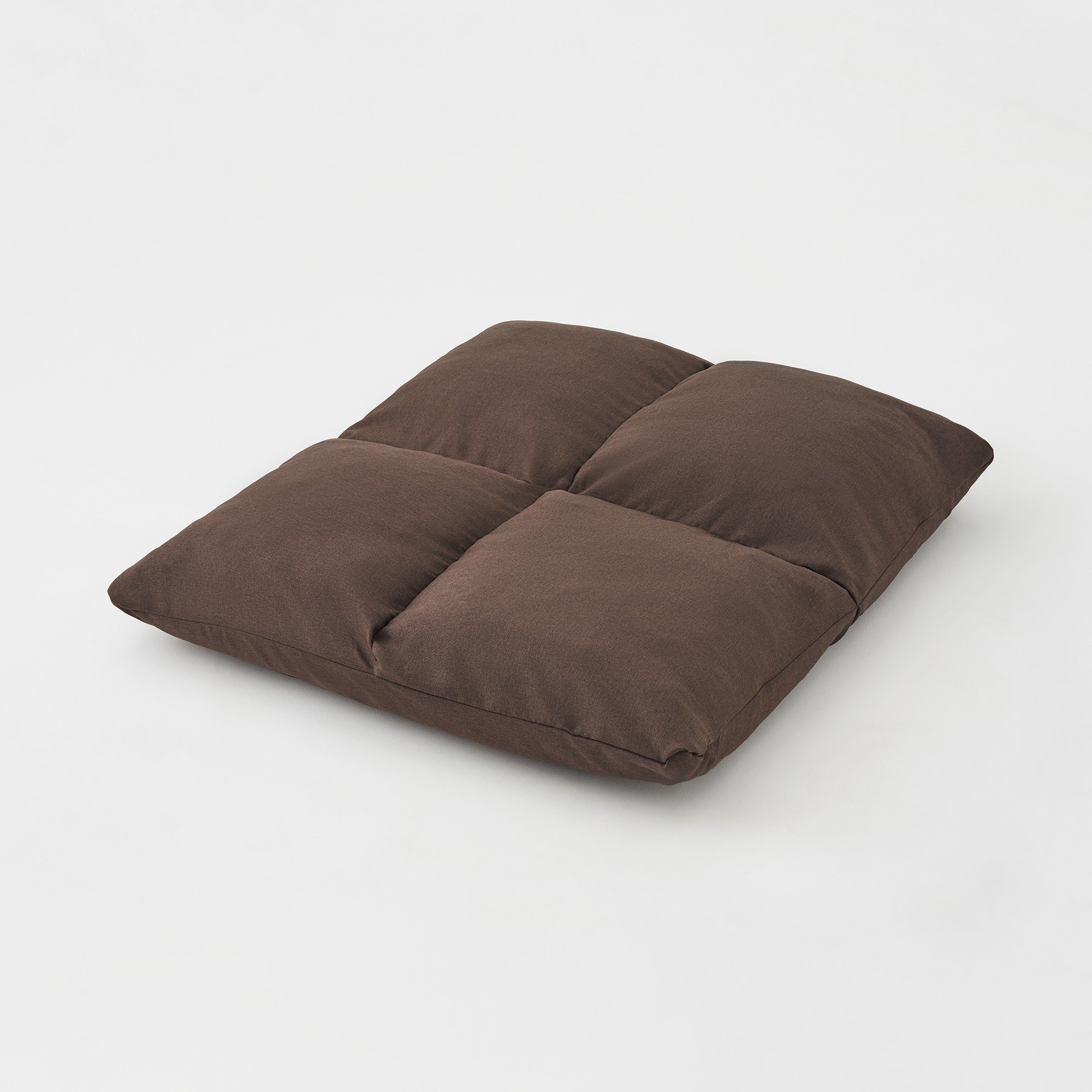 [A]SOFA COVER FOR CUSHION SOFA 2SEATER Dark brown