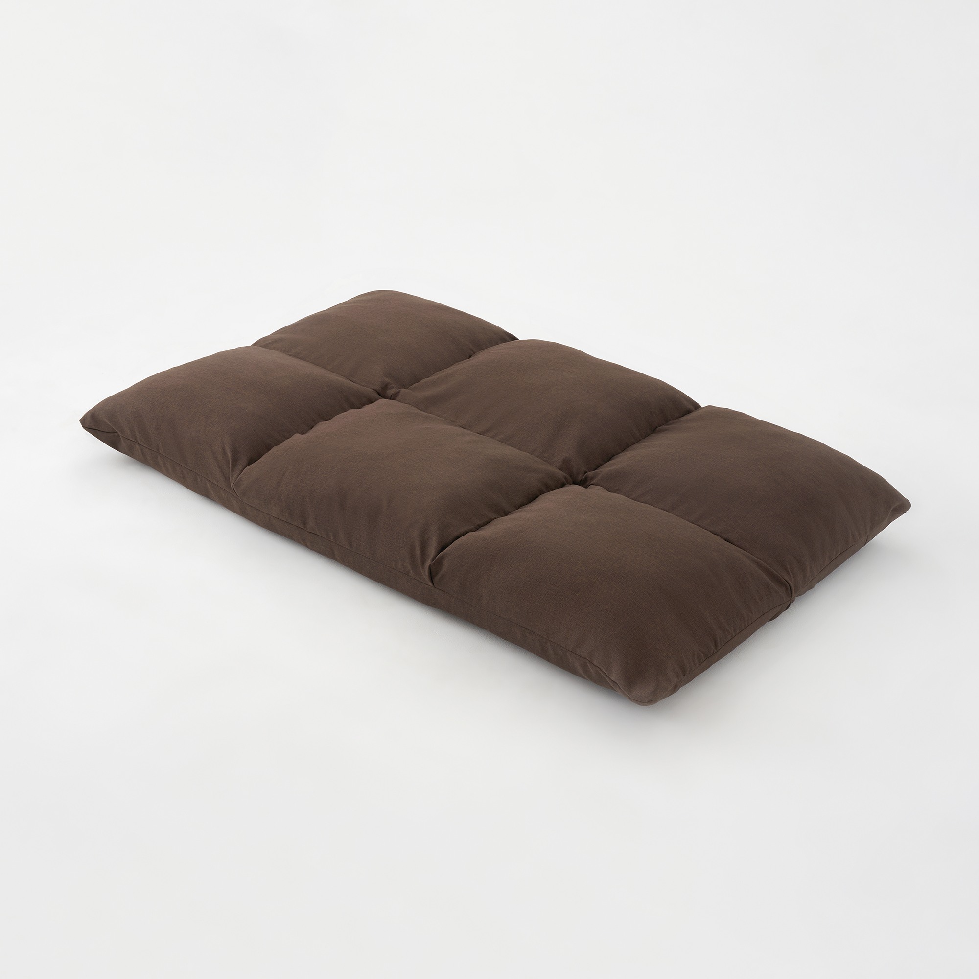 [A]SOFA COVER FOR CUSHION SOFA 3SEATER Dark brown