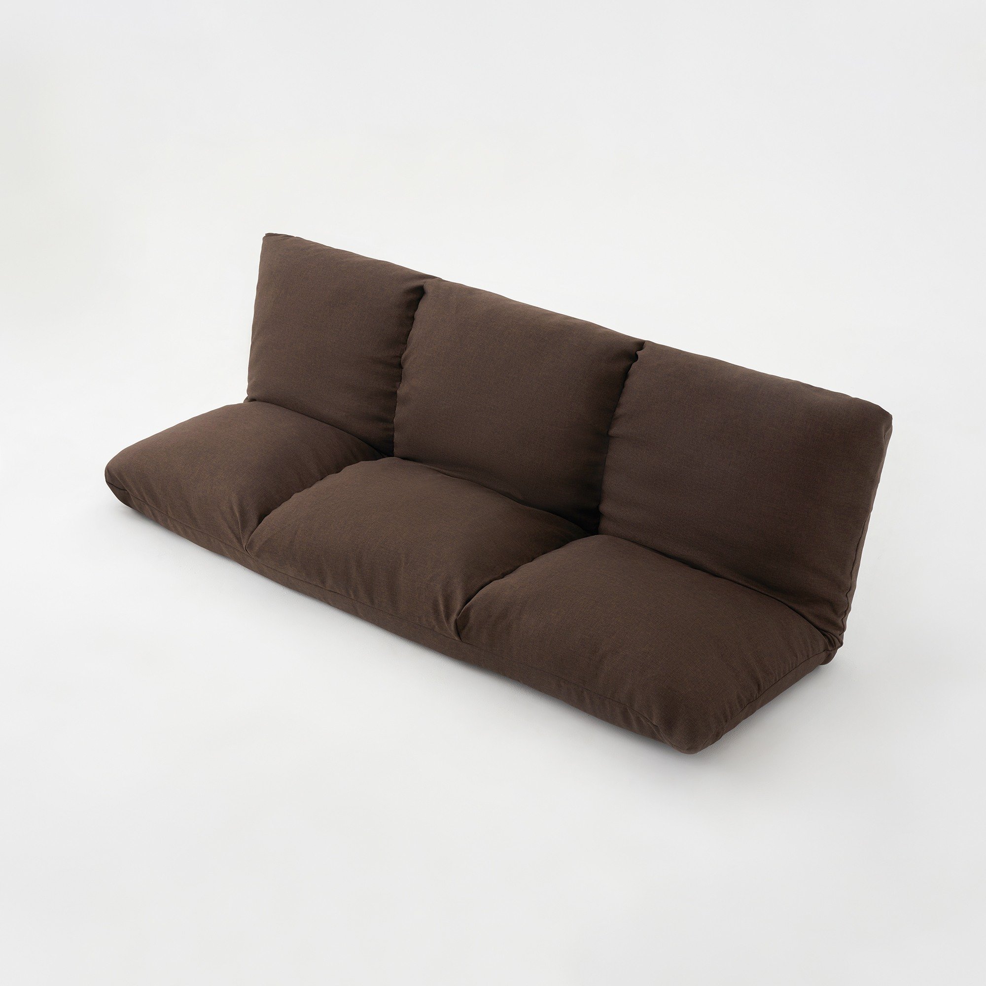 [A]SOFA COVER FOR CUSHION SOFA 3SEATER Dark brown