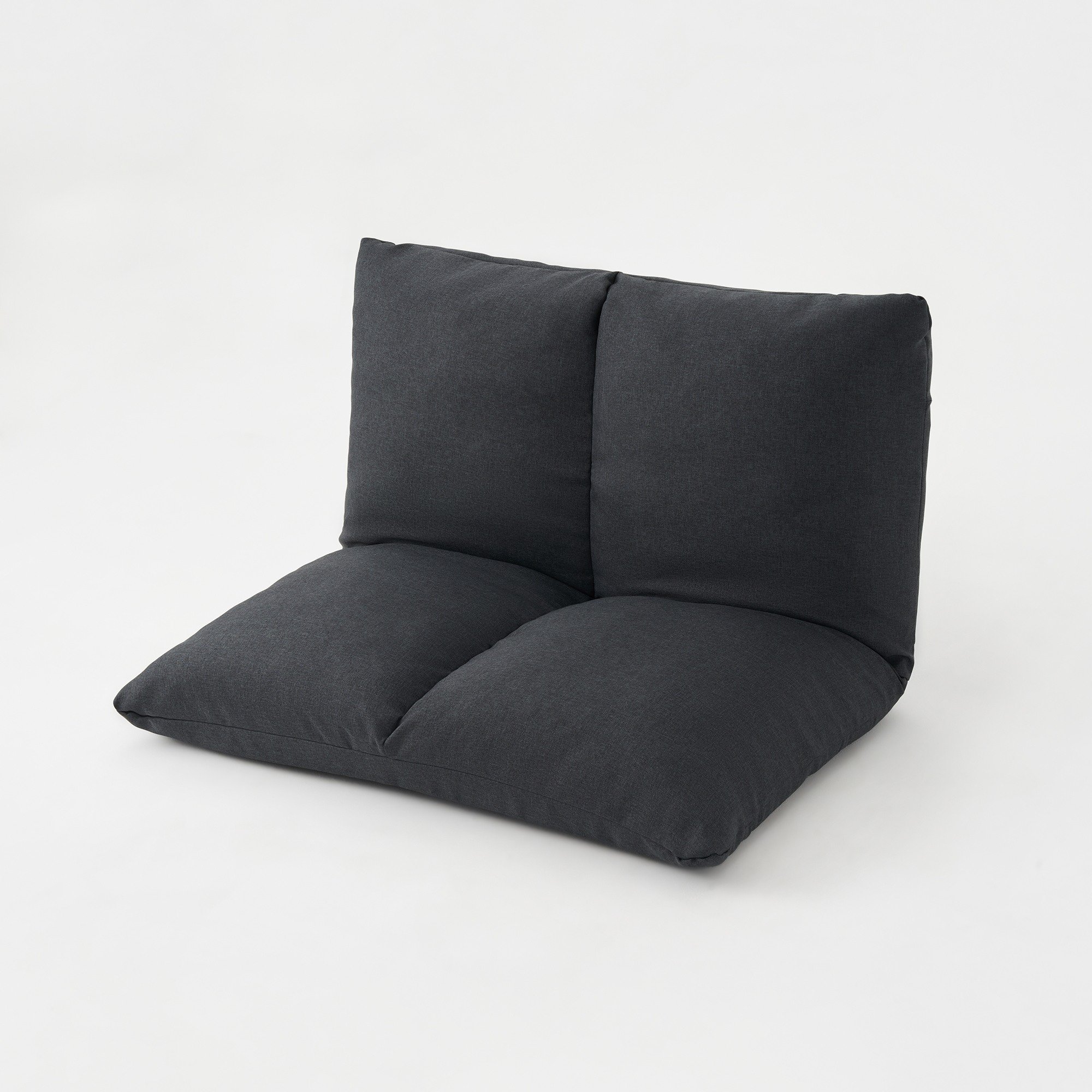 [A]SOFA COVER FOR CUSHION SOFA 2SEATER Dark grey