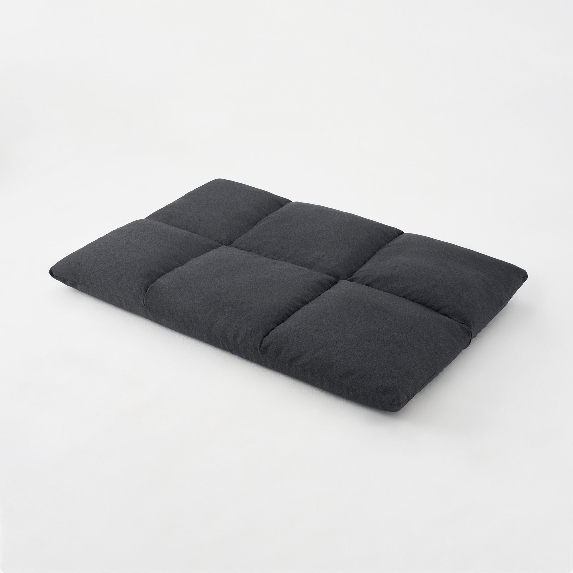[A]SOFA COVER FOR CUSHION SOFA 3SEATER Dark grey