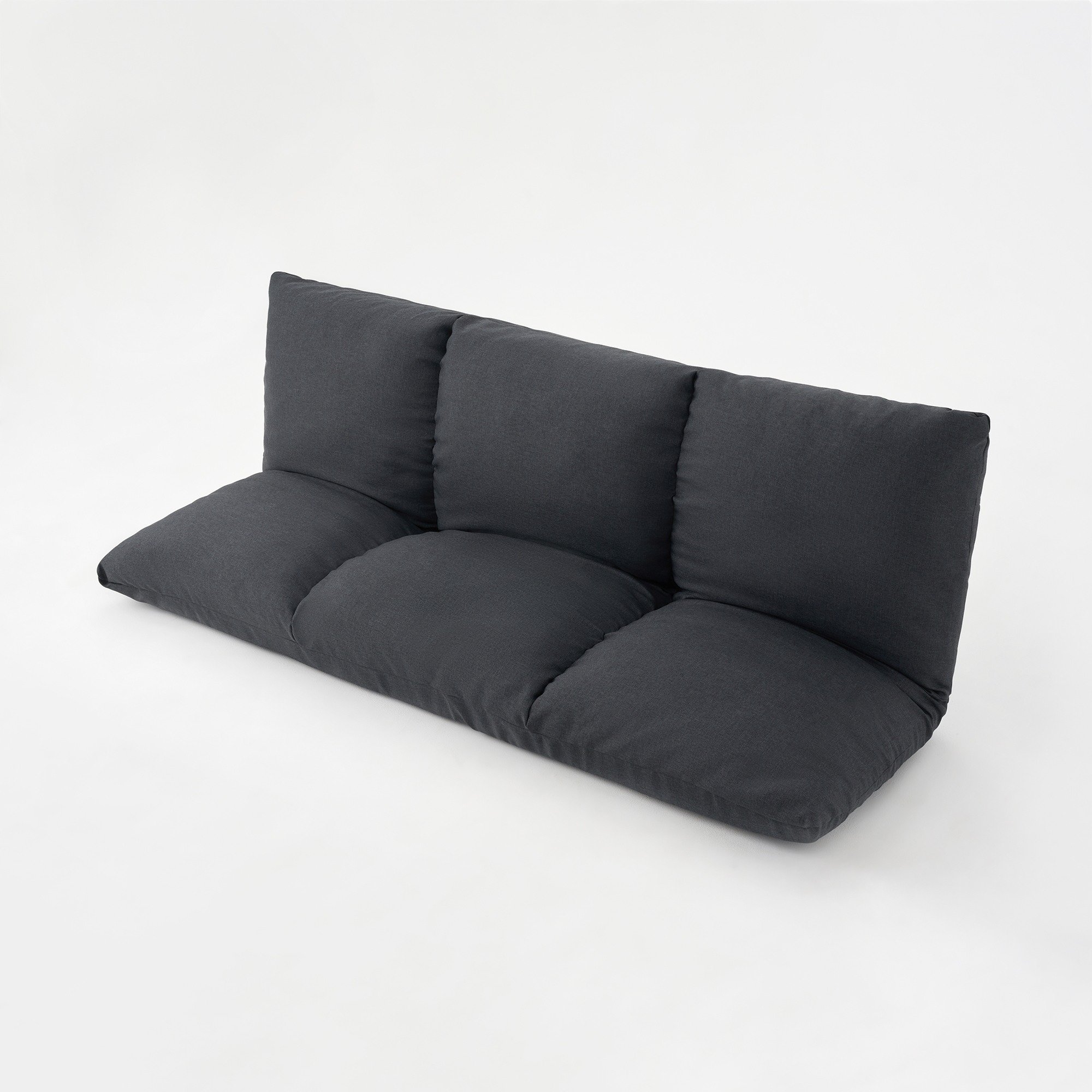 [A]SOFA COVER FOR CUSHION SOFA 3SEATER Dark grey