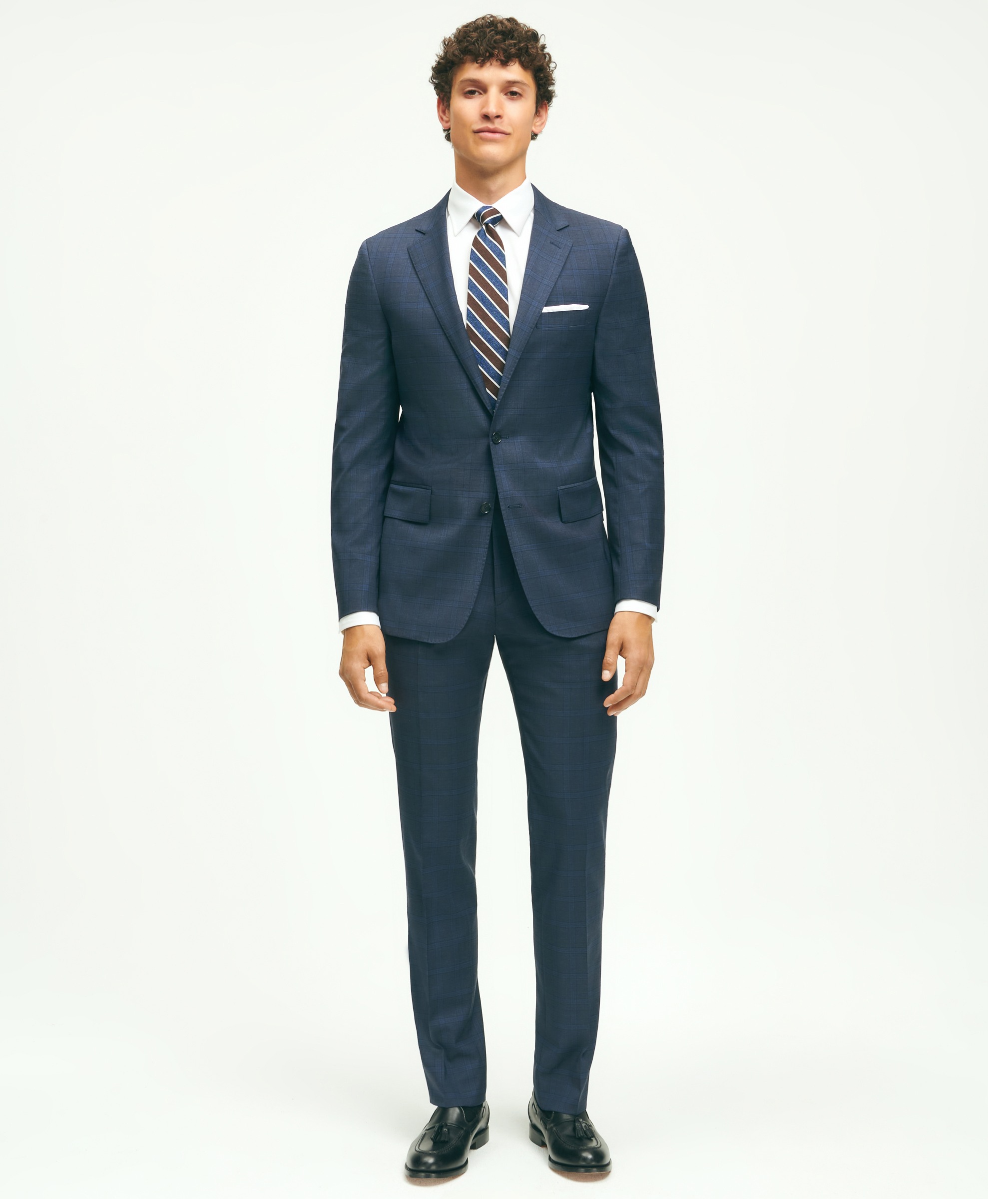 1818 Checked Notch Lapel Regular Fit Suit