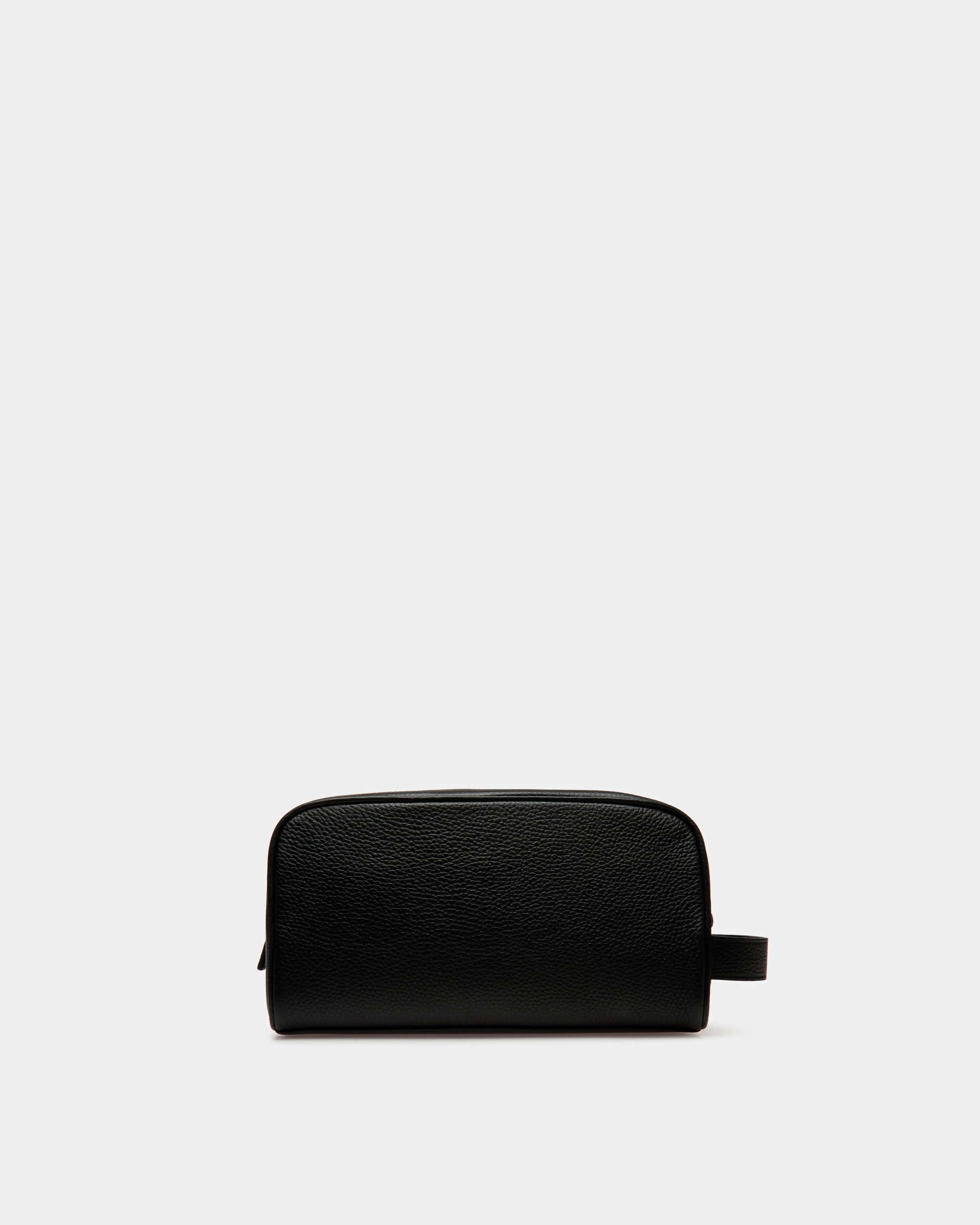 Ribbon Necessaire In Black Leather
