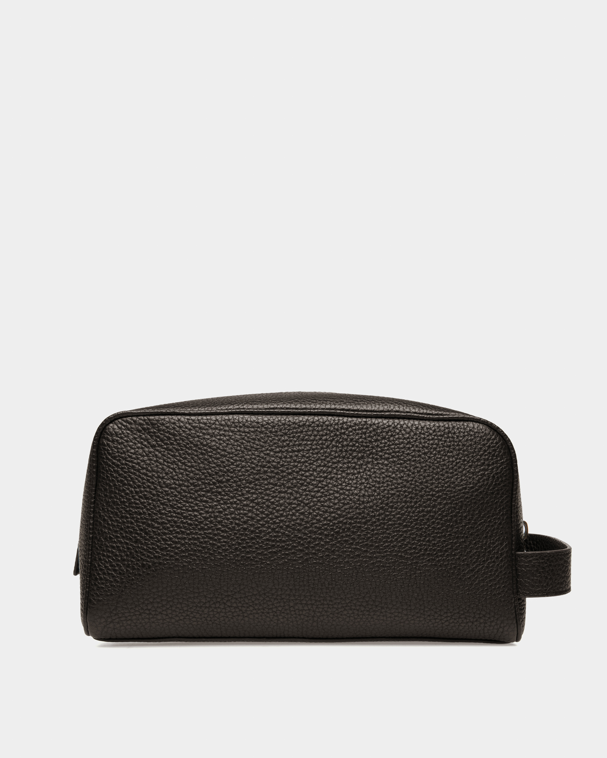 Ribbon Necessaire In Black Leather