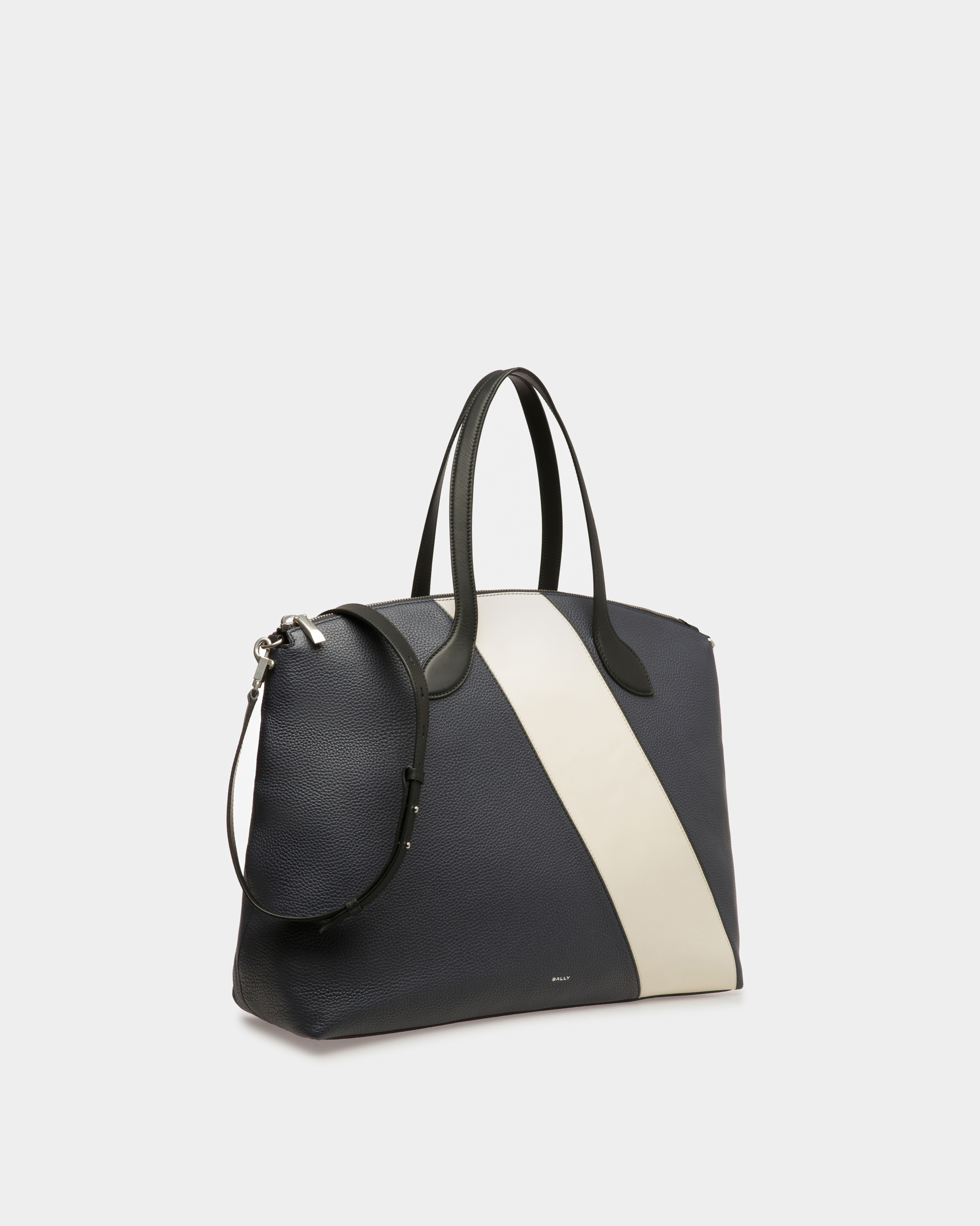 Lago Tote Bag In Midnight Leather