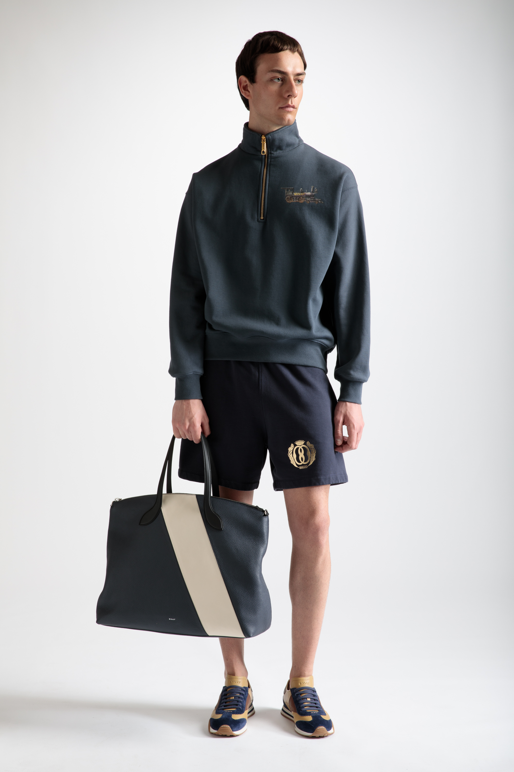 Lago Tote Bag In Midnight Leather