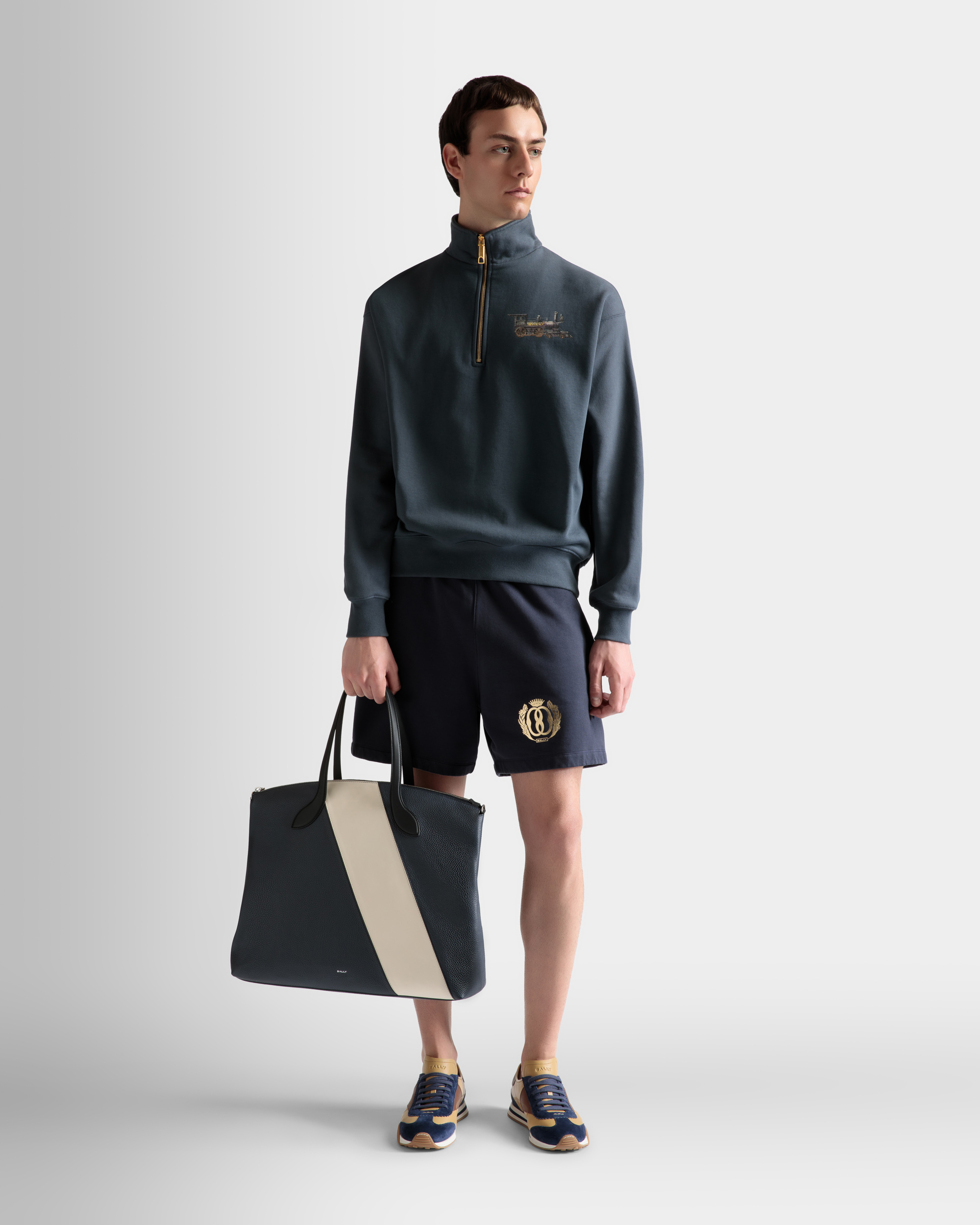 Lago Tote Bag In Midnight Leather