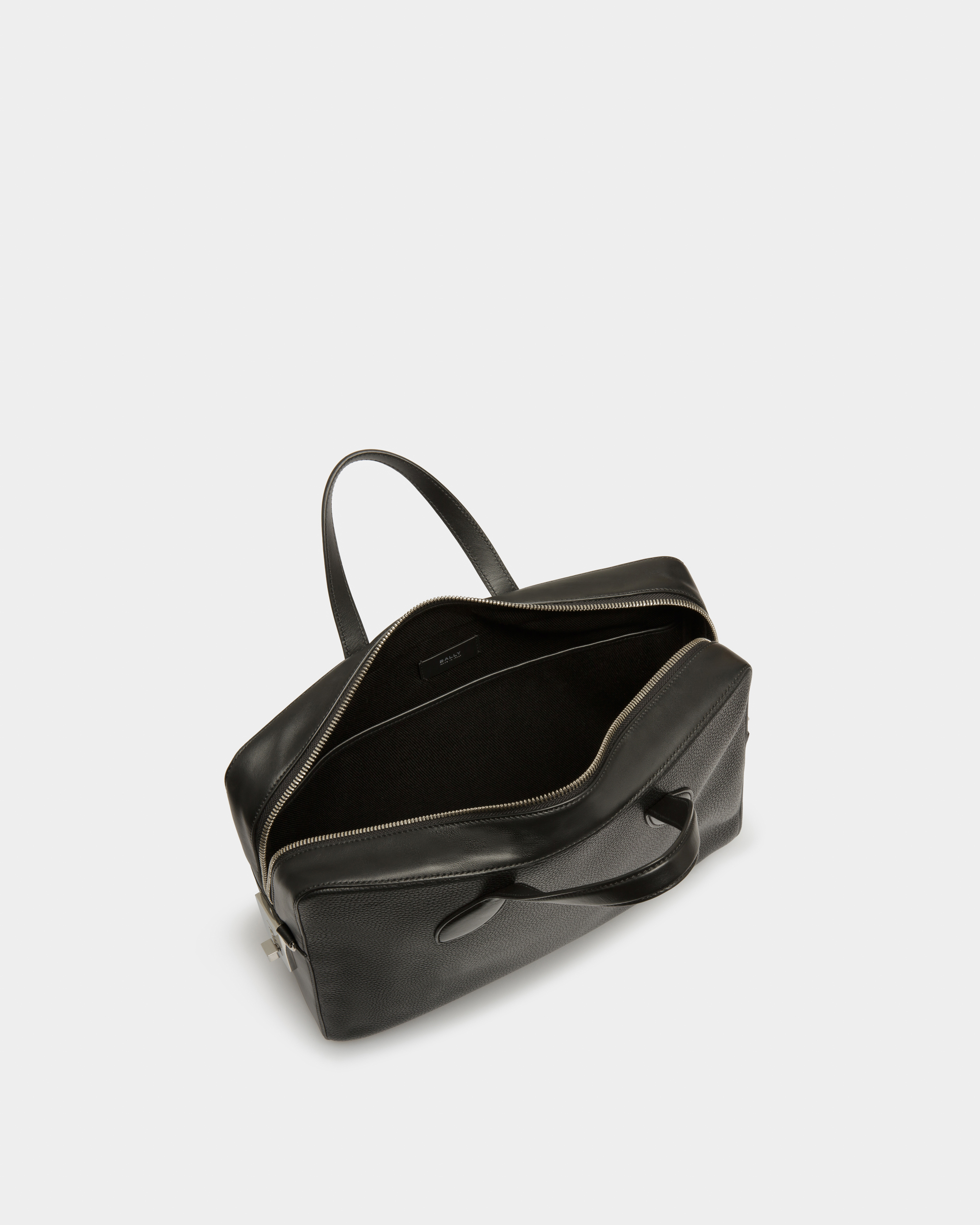 Lago Briefcase In Black Leather