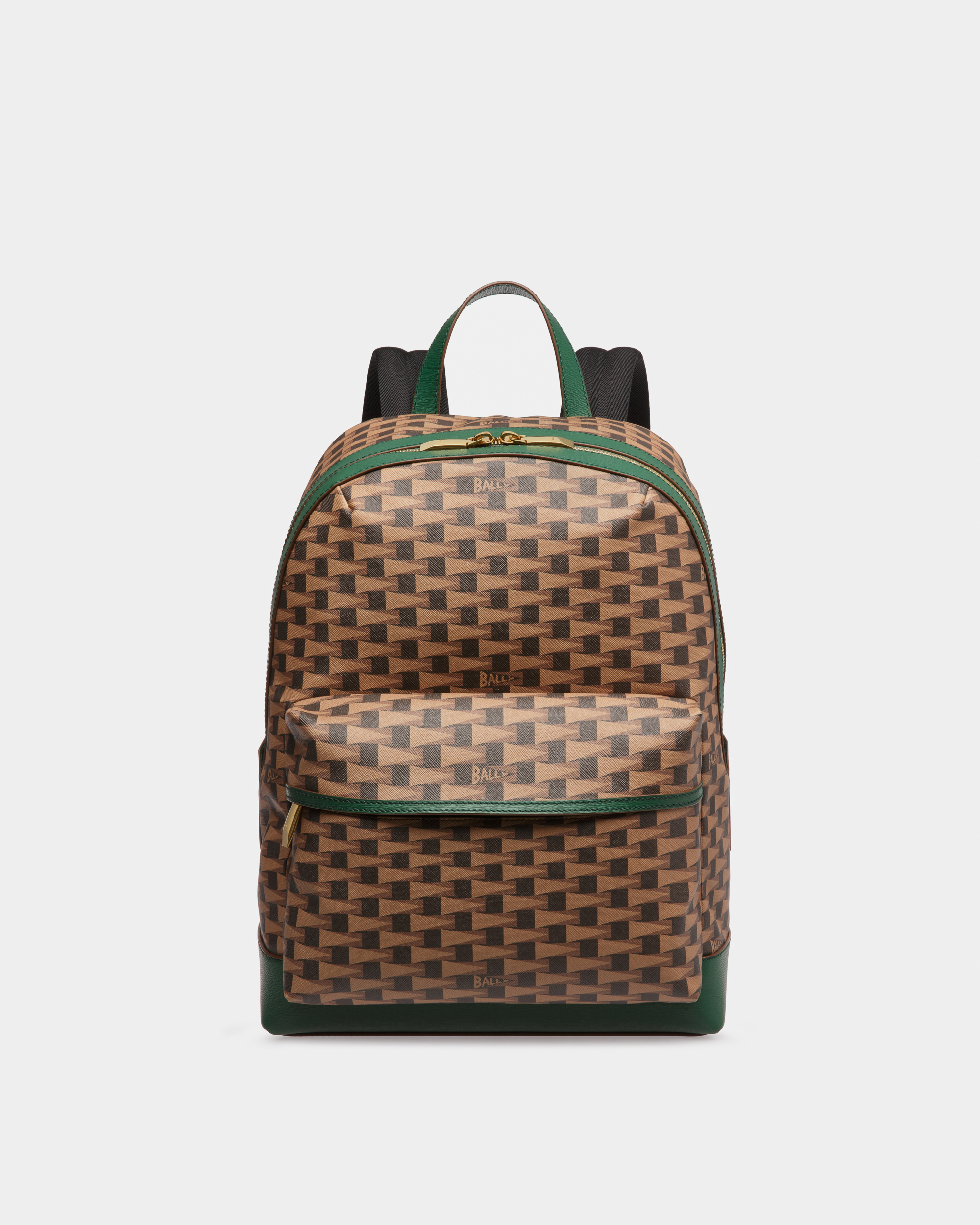 Pennant Backpack In Desert And Khaki Leather and TPU