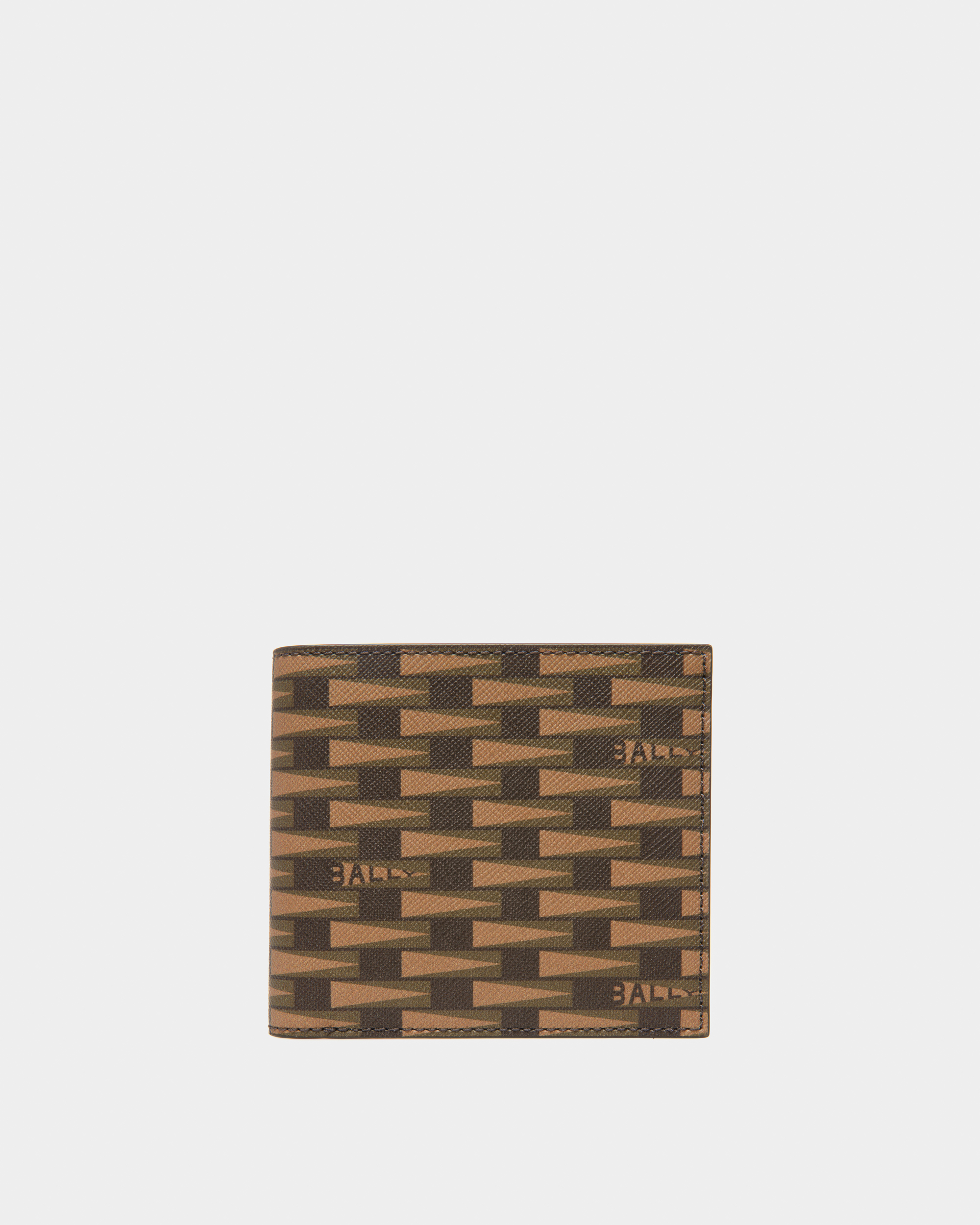 Pennant Wallet In Desert And Kelly Green Leather And TPU