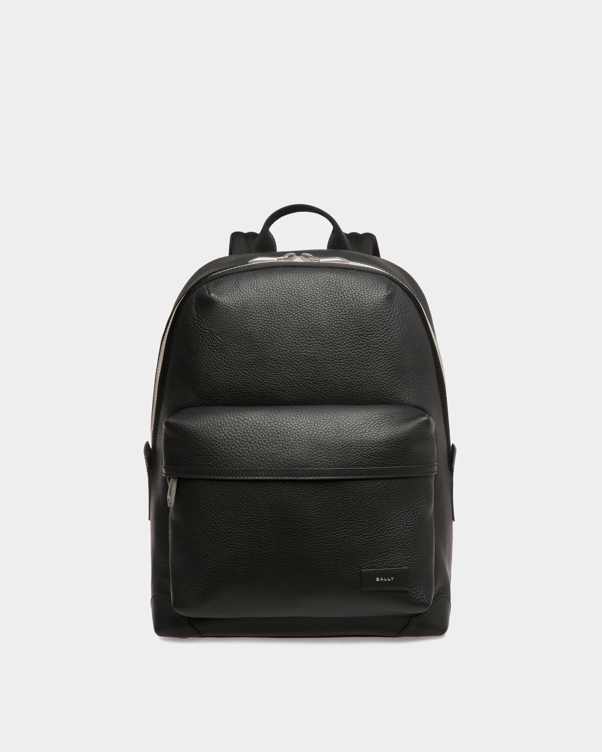 Ribbon Backpack In Black Leather