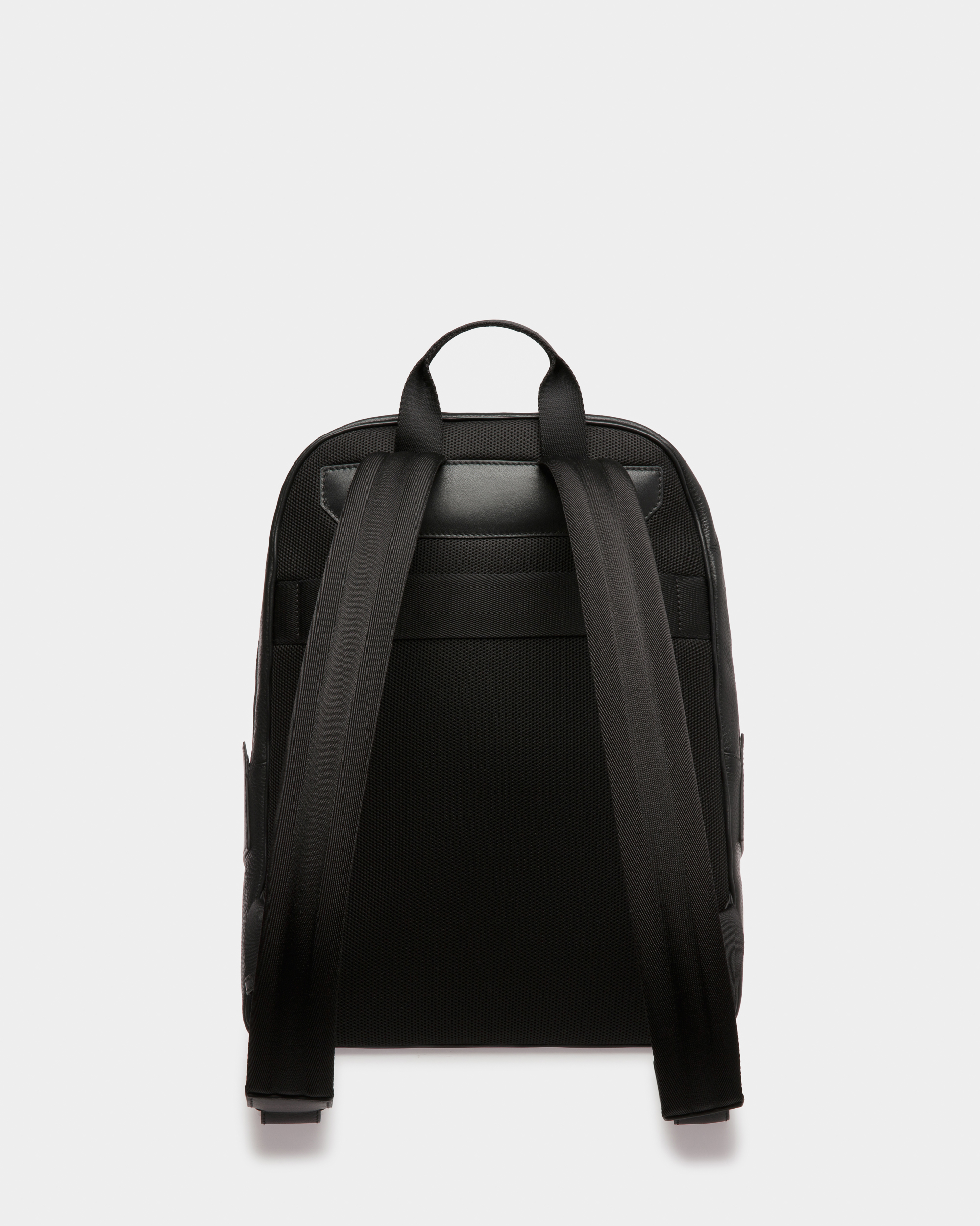 Ribbon Backpack In Black Leather