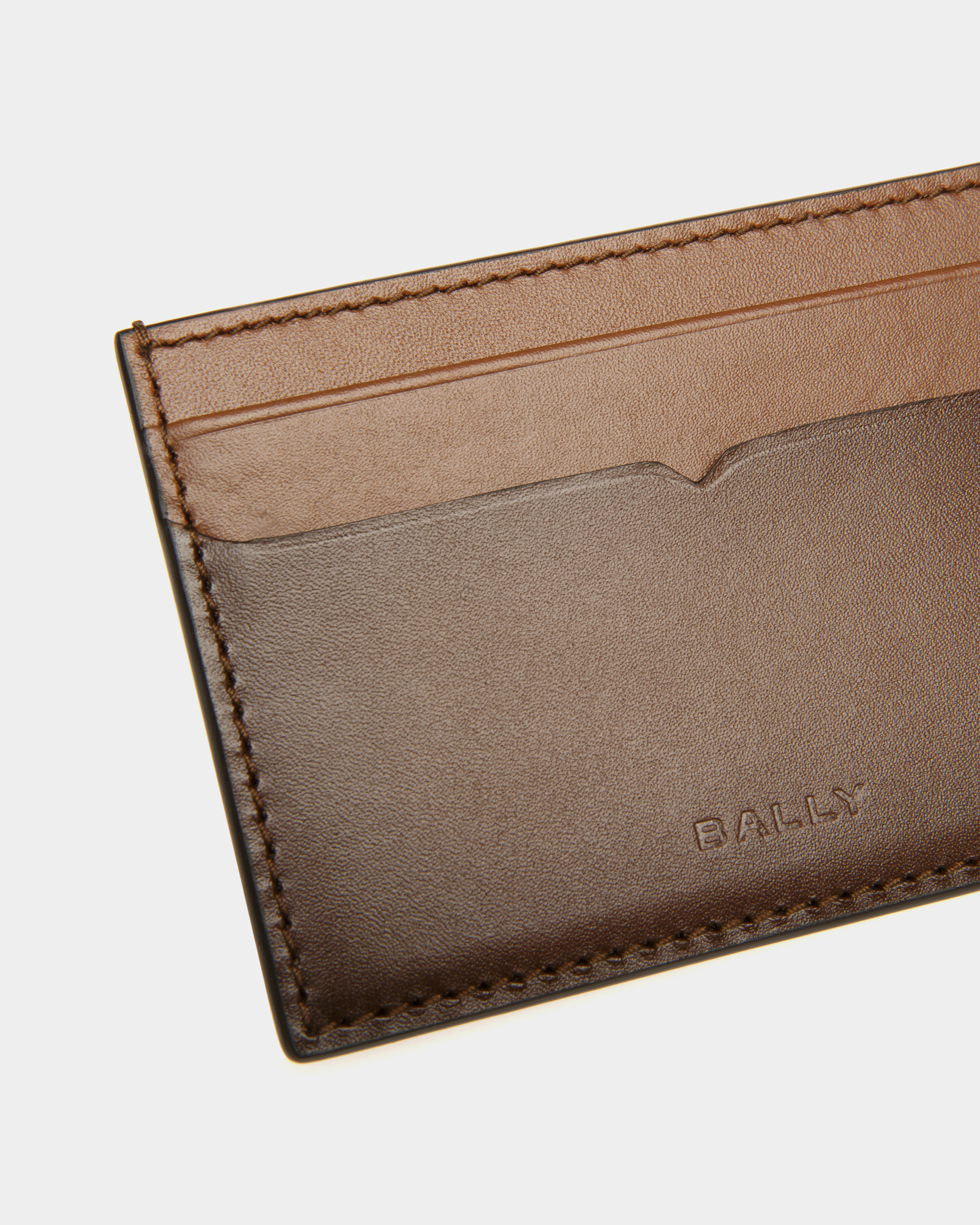 Speciale Card Holder In Brown Leather