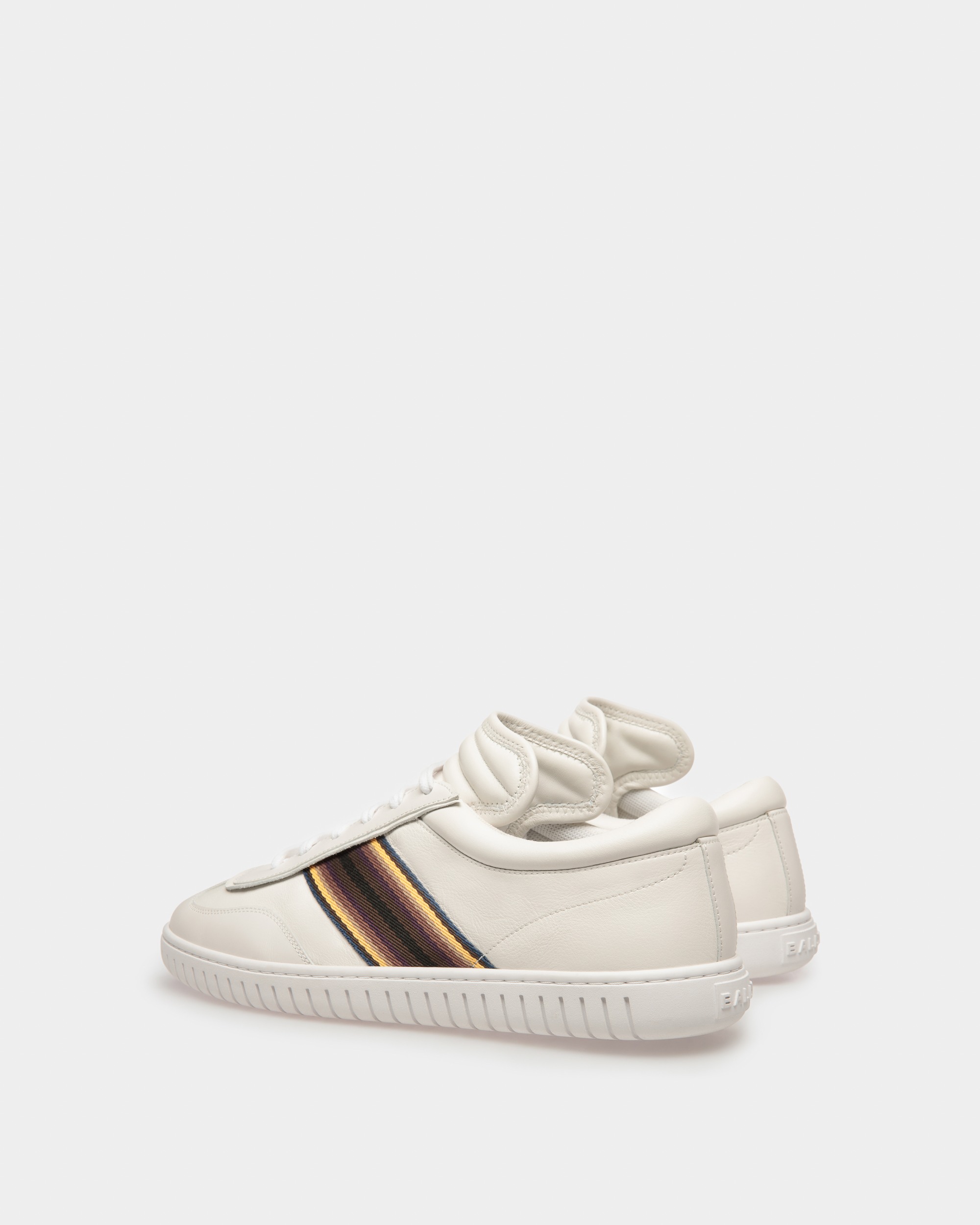 Parrel-Ribbon Leather Sneakers