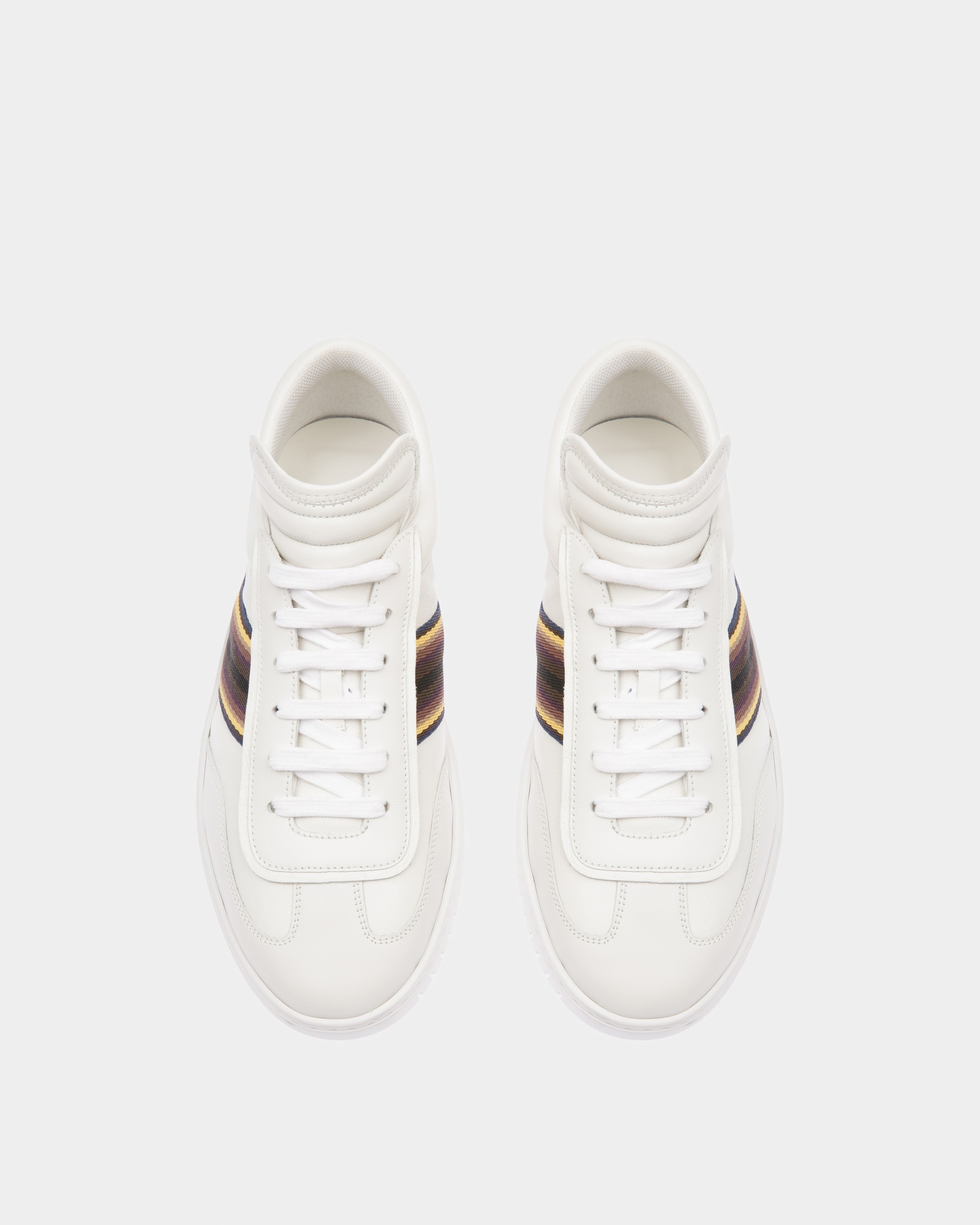 Parrel-Ribbon Leather Sneakers