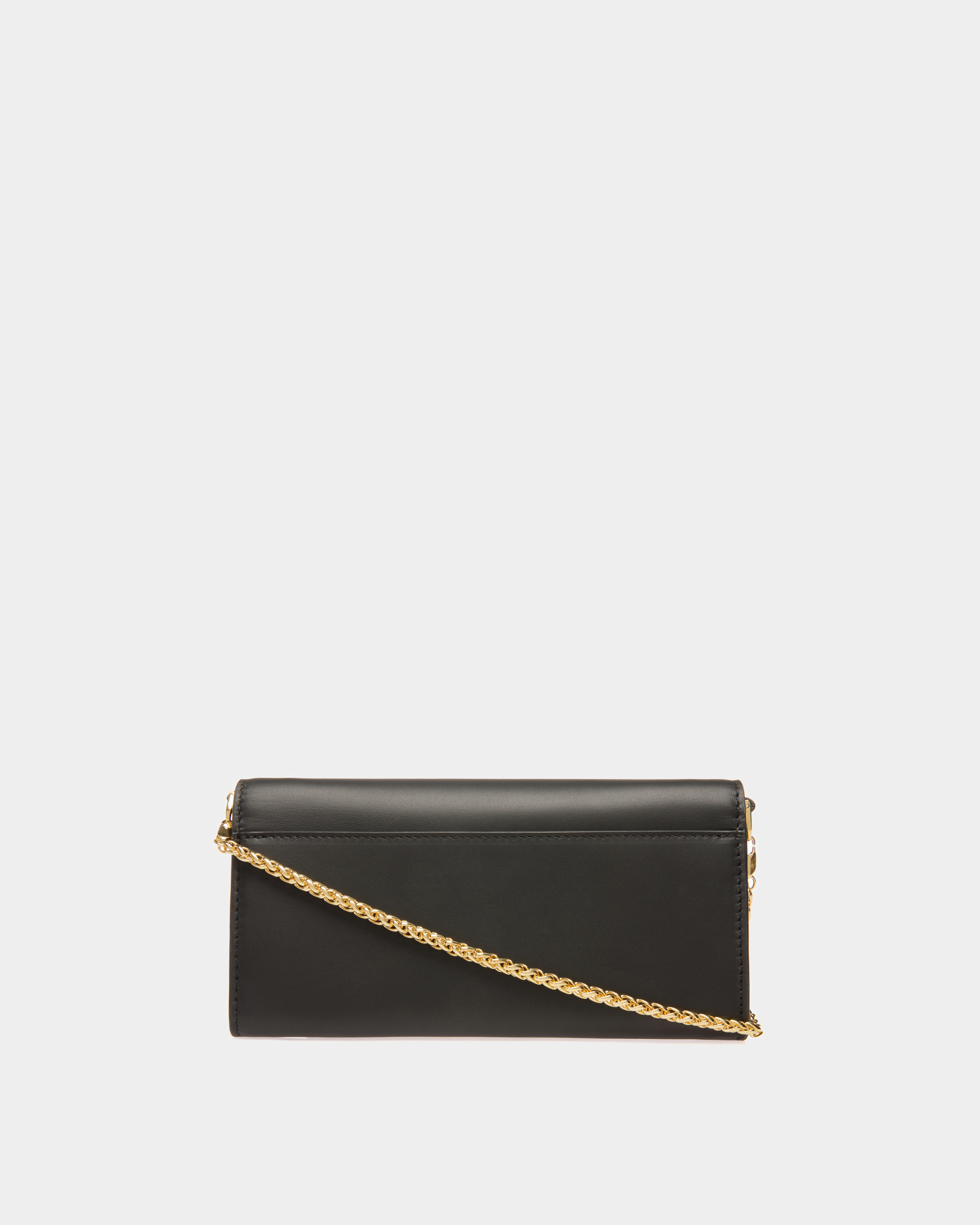 Emblem Travel Wallet In Black Leather