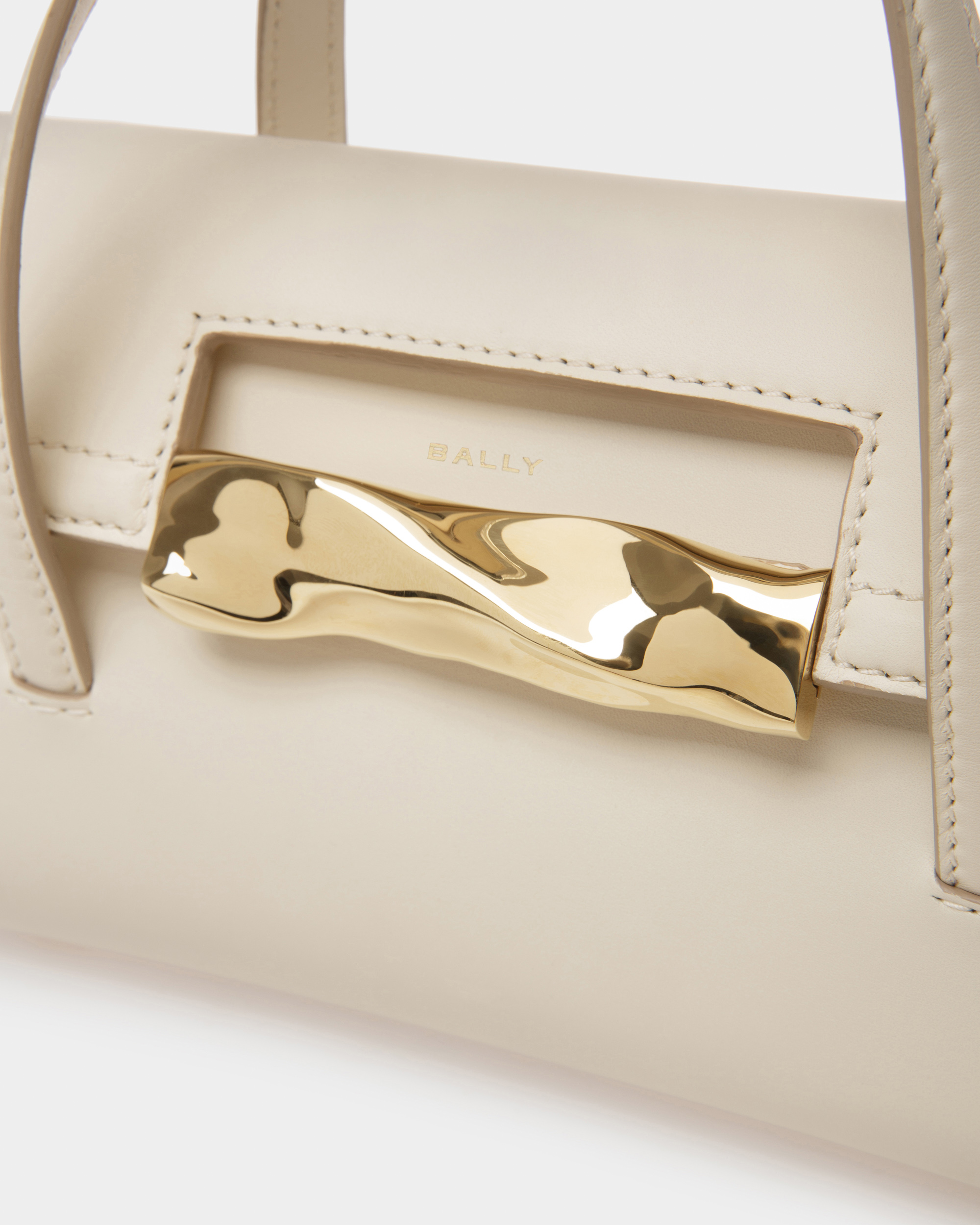 Baroque Minibag In Bone Leather