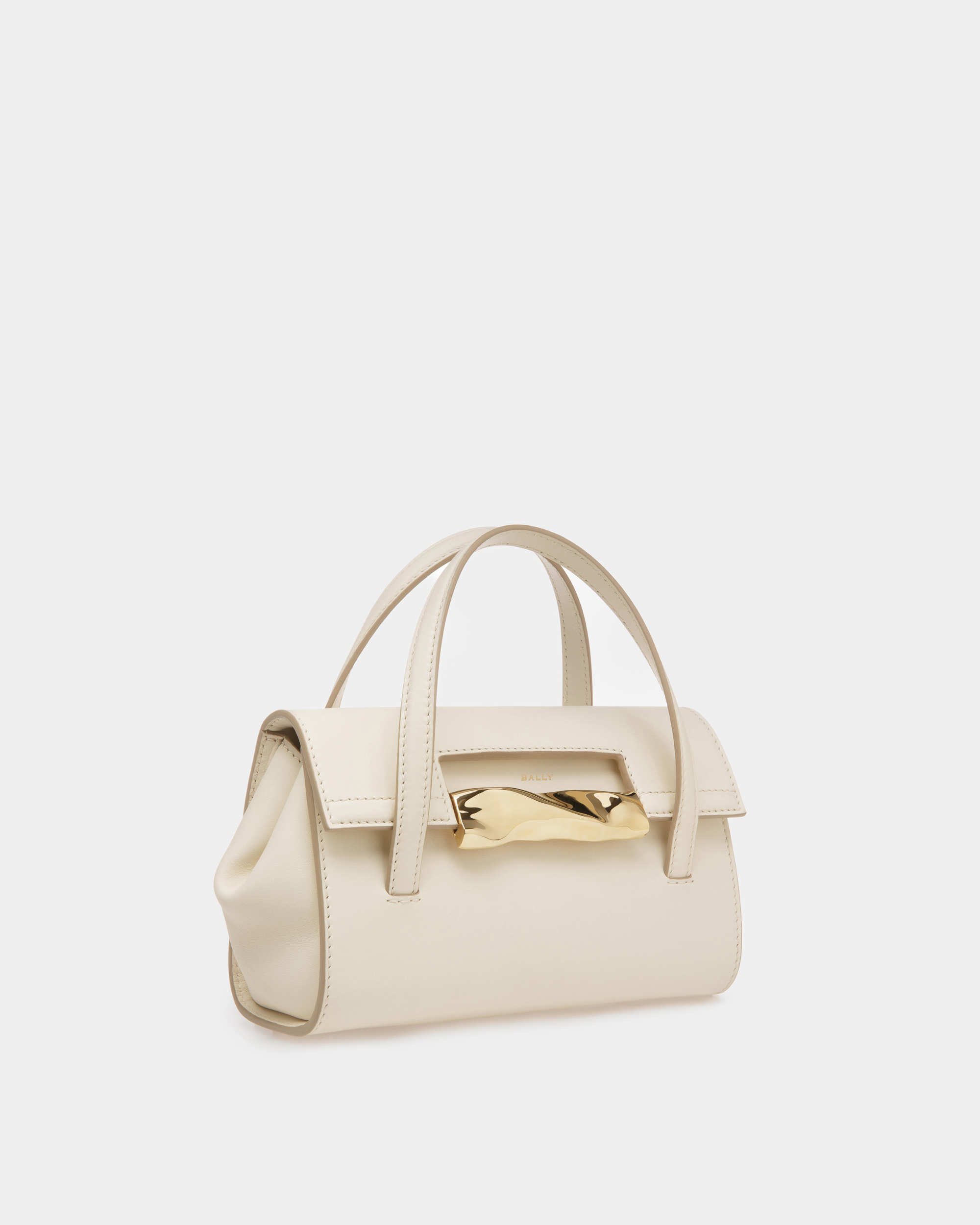 Baroque Minibag In Bone Leather