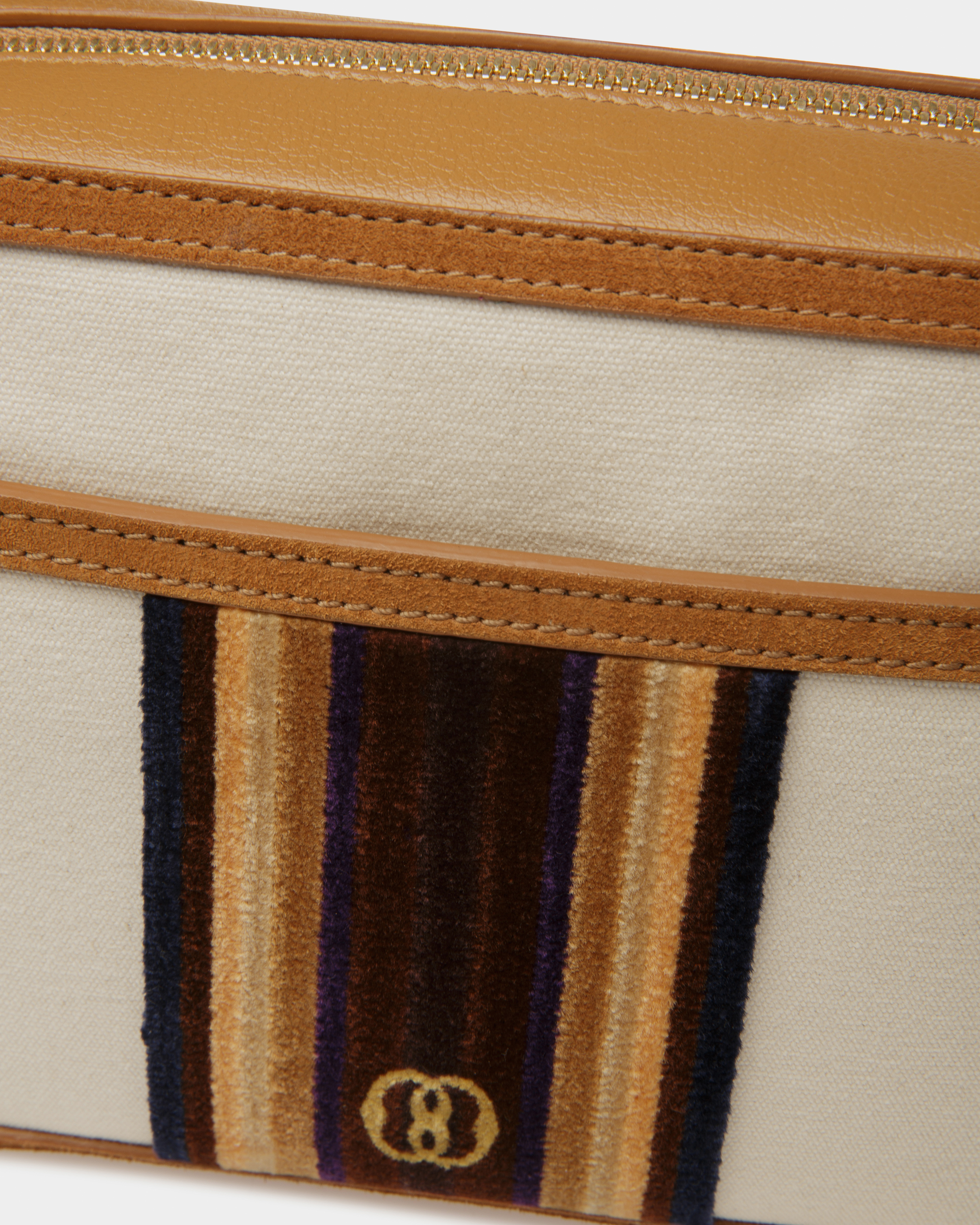 Gare Crossbody Bag In Natural And Desert Fabric