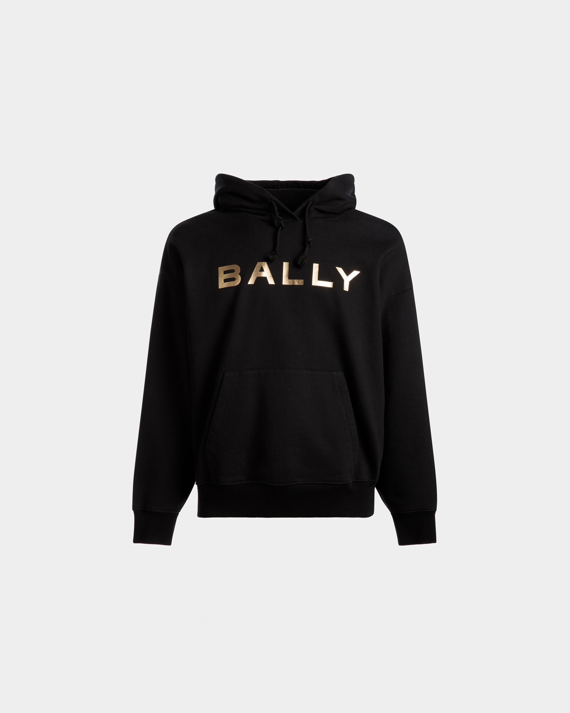 Logo Hooded Sweatshirt In Black Cotton