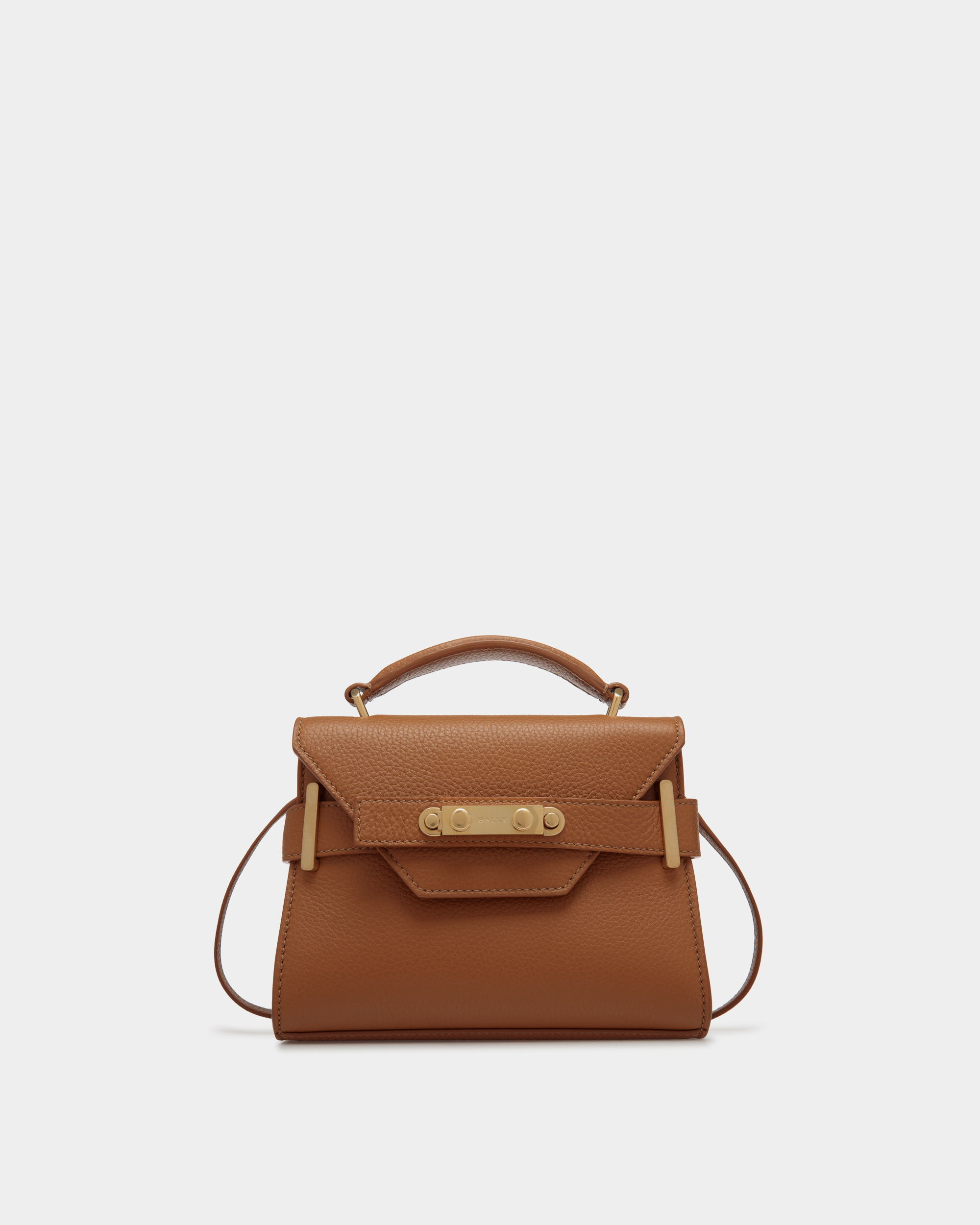 Sorround SM Leather Top Handle Bag