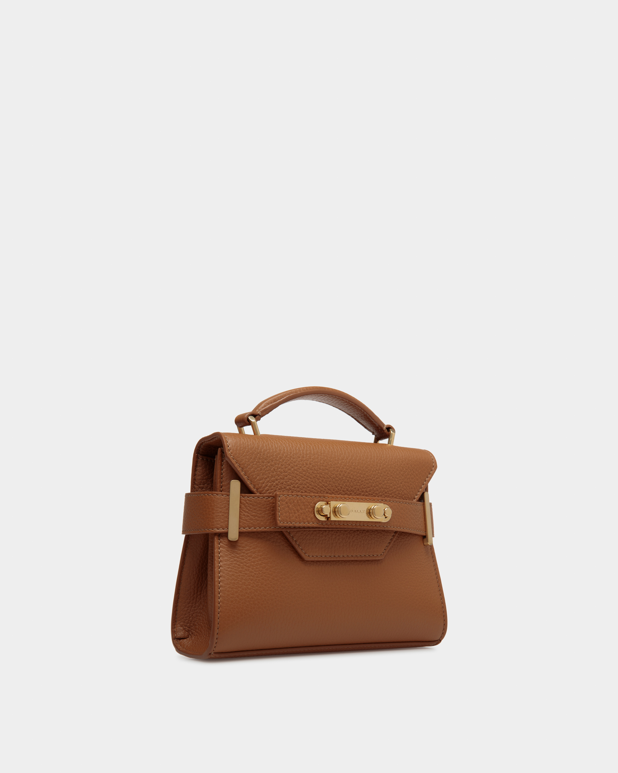 Sorround SM Leather Top Handle Bag
