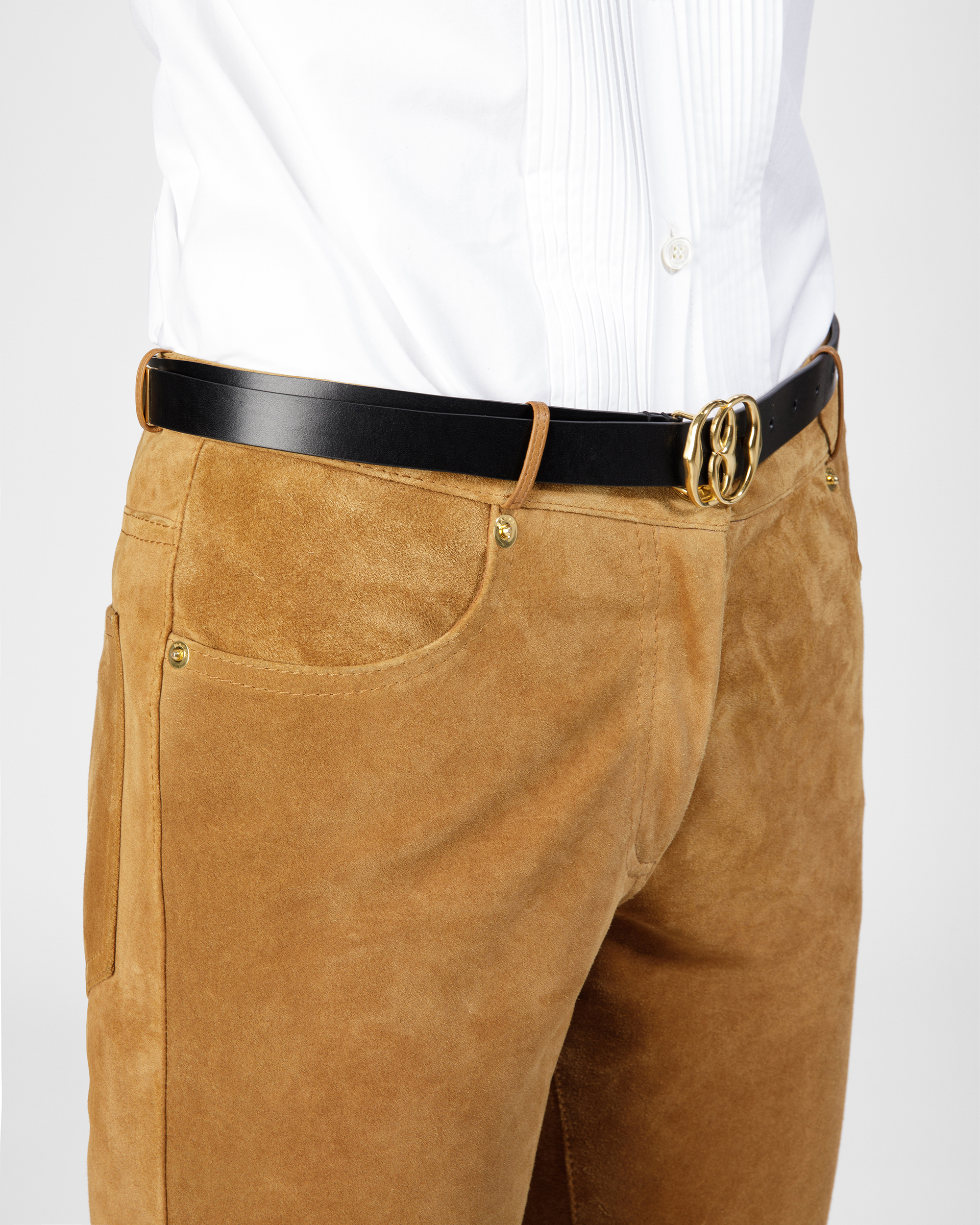 Emblem 25 Fin Leather Belt