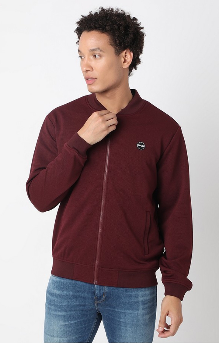 GAS | Regular Fit Full Sleeve Pointed Collar Solid Polyester Jacket