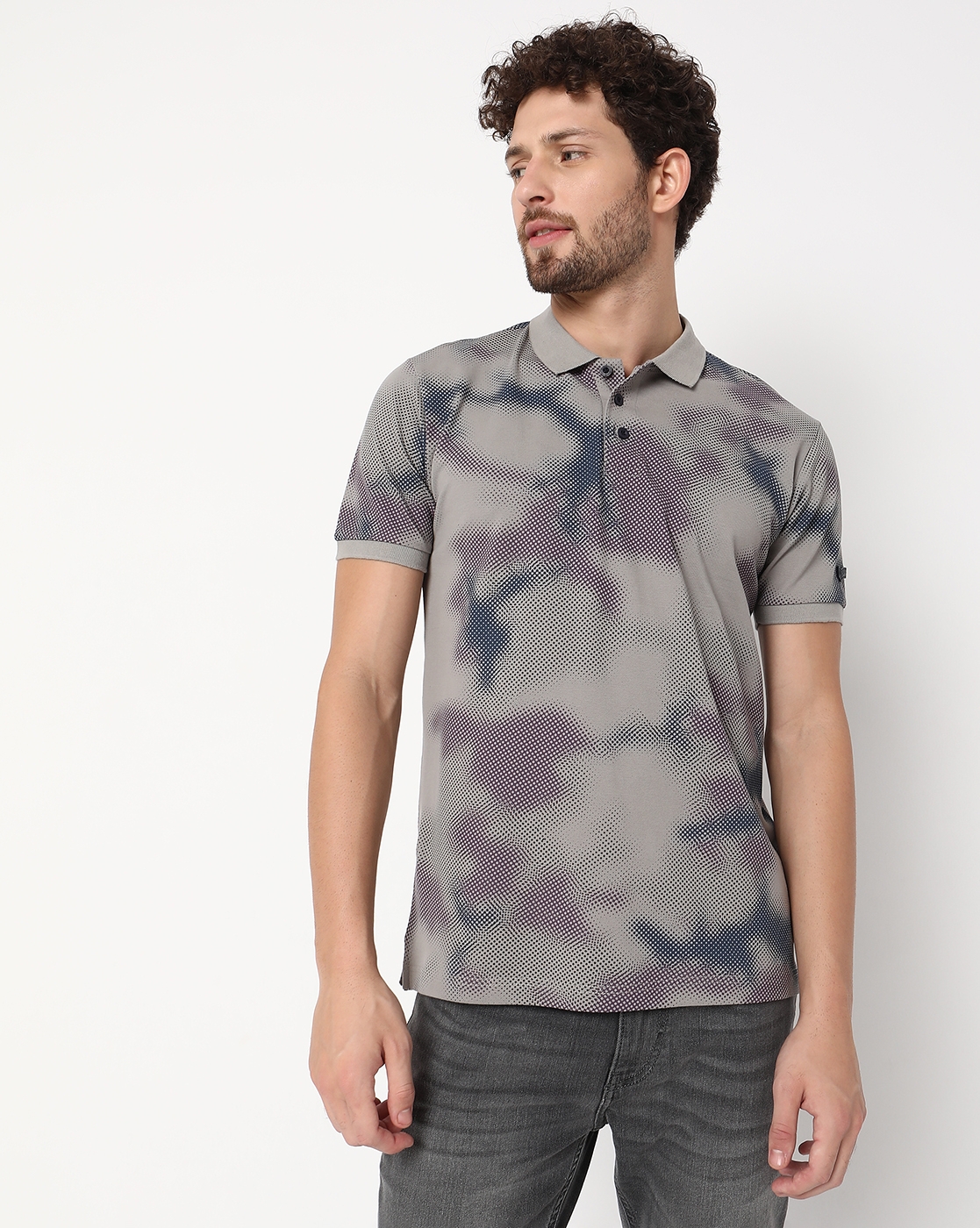 GAS | Regular Fit Short Sleeve Cotton Lycra Polo T-Shirt