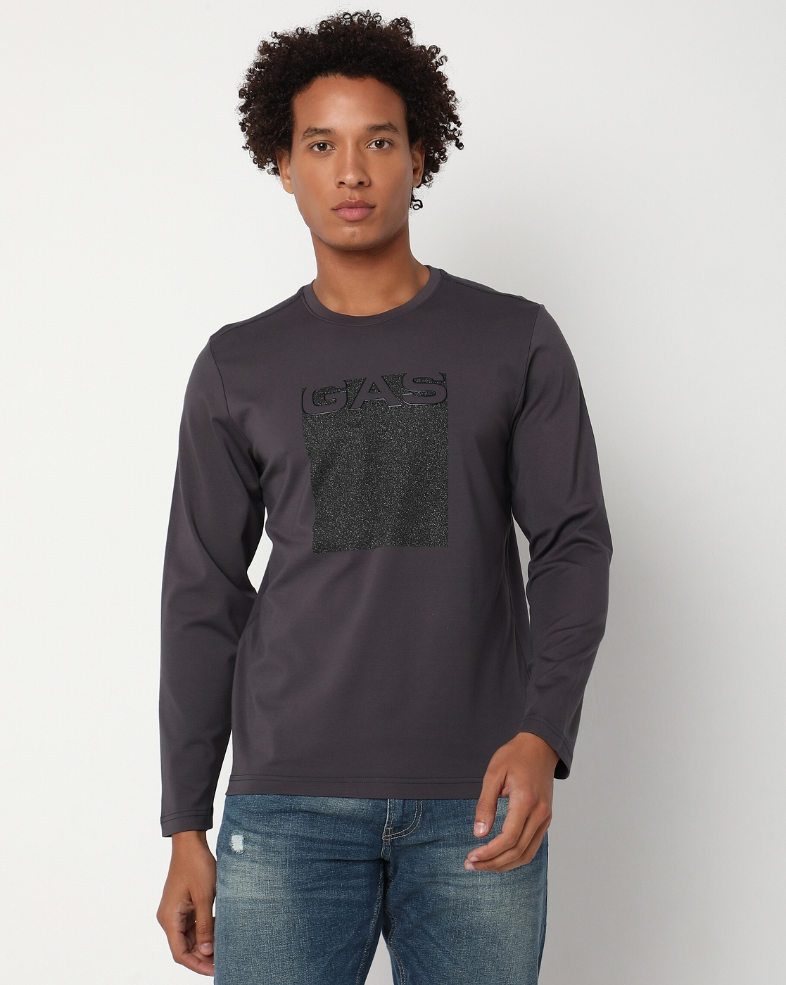 Regular Fit Half Sleeve Crew Neck Brand Carrier Nylon T-Shirt